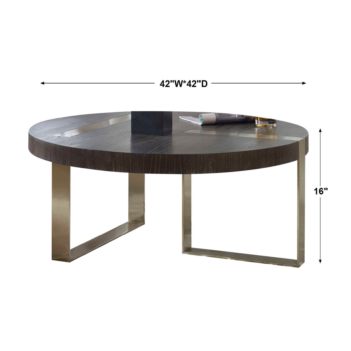 Modern European furniture - Oak Round Coffee Table - www.oroa.com