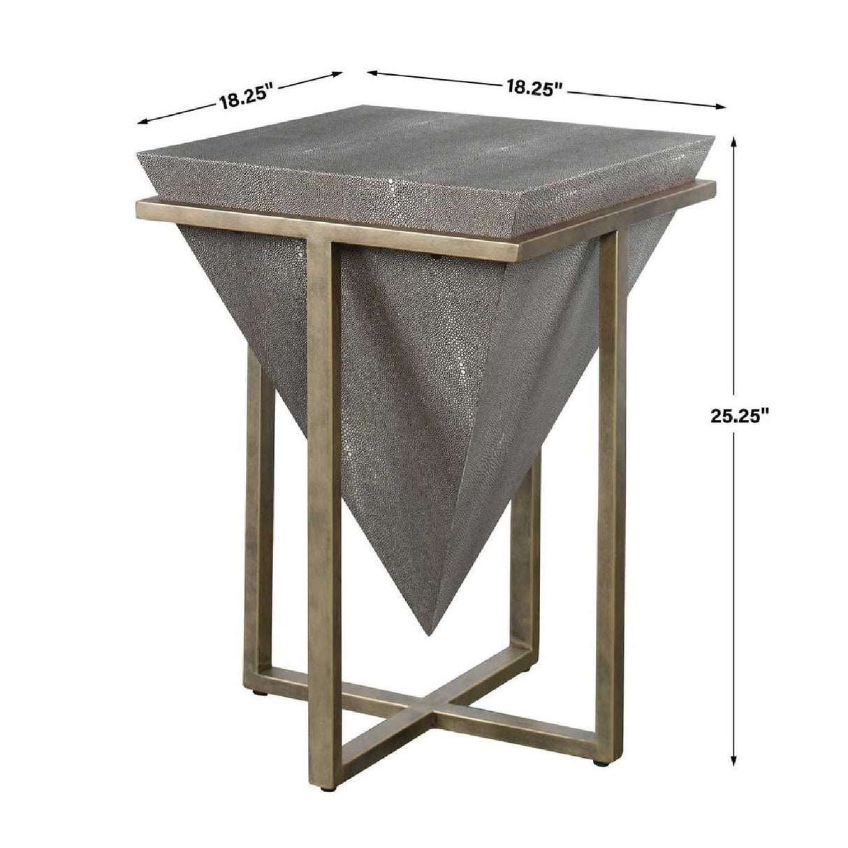 Modern European furniture - Fir Wood Pyramid Side Table - www.oroa.com