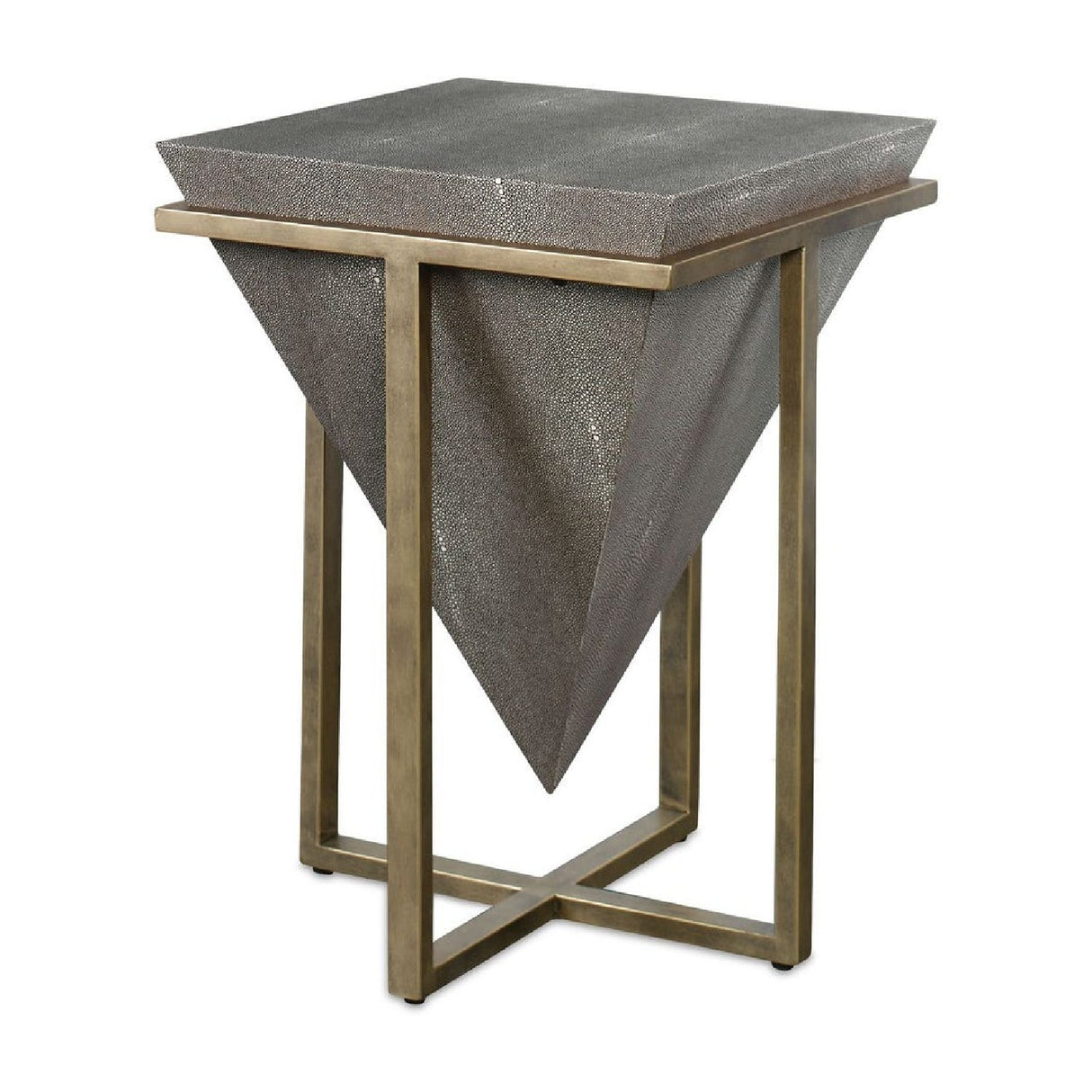 Modern European furniture - Fir Wood Pyramid Side Table - www.oroa.com