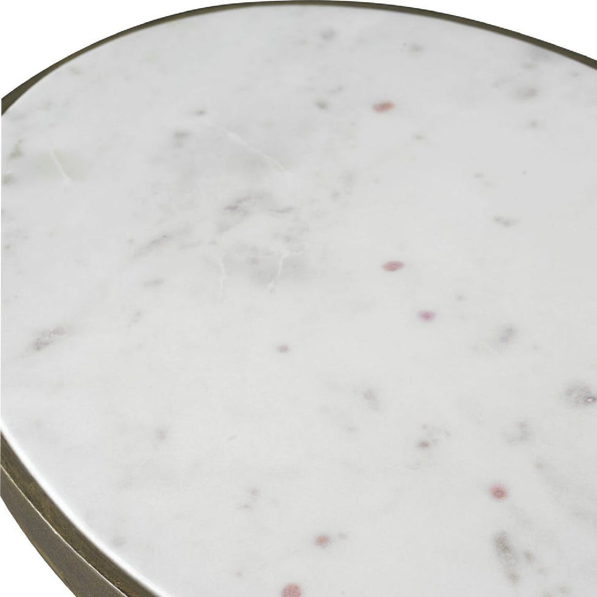 Modern European furniture - Iron Base Oval Accent Table - www.oroa.com