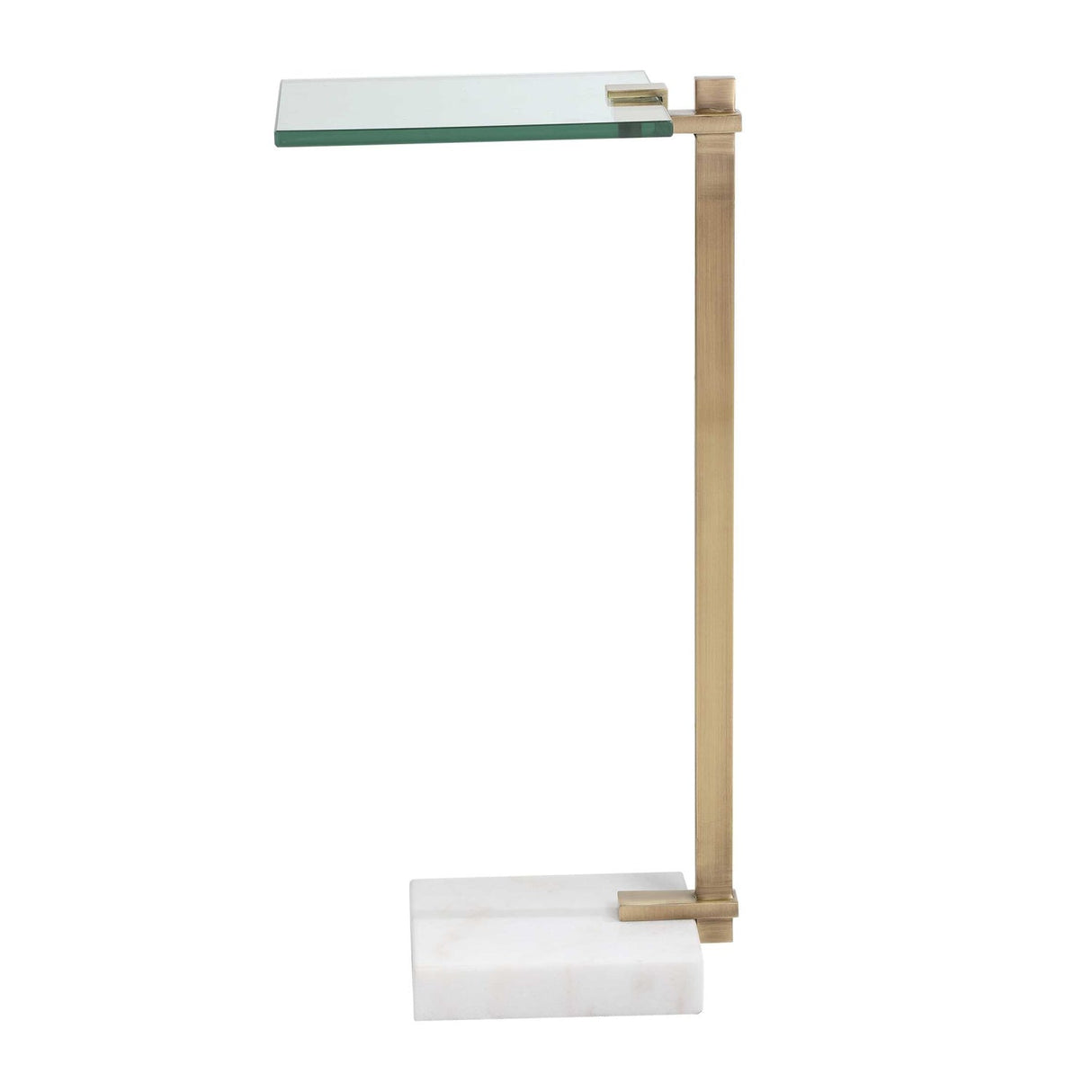 Modern European furniture - White Marble Foot Accent Table - www.oroa.com
