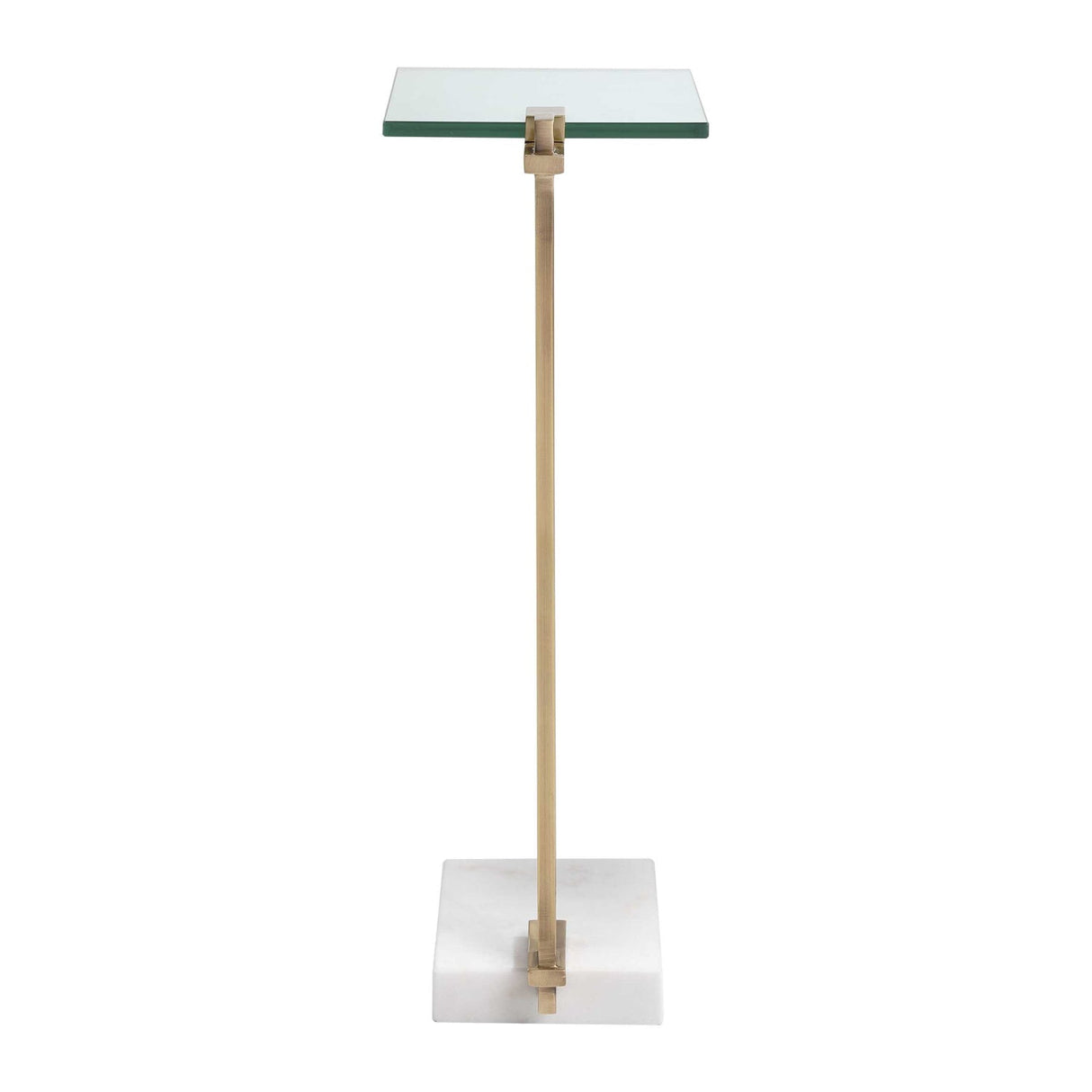 Modern European furniture - White Marble Foot Accent Table - www.oroa.com