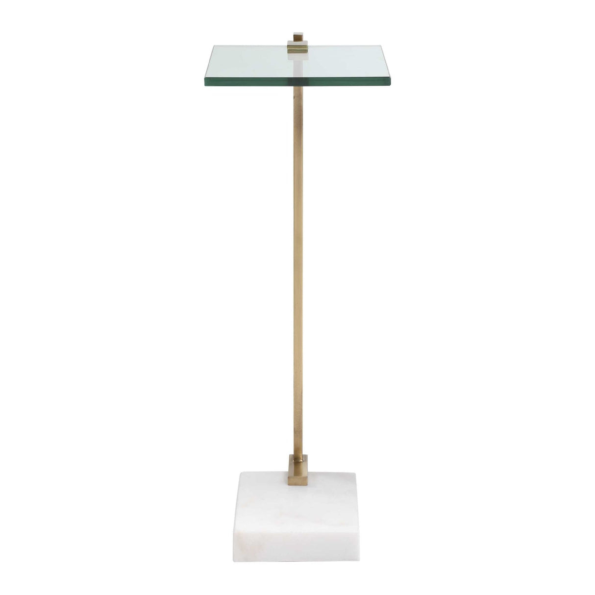 Modern European furniture - White Marble Foot Accent Table - www.oroa.com