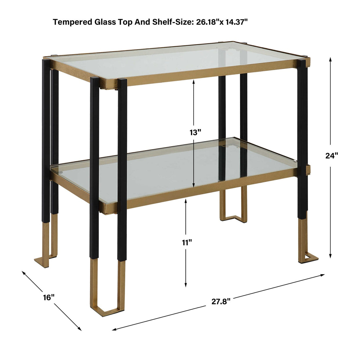 Two-Toned Iron Side Table by Uttermost Kentmore, alternate view 6
