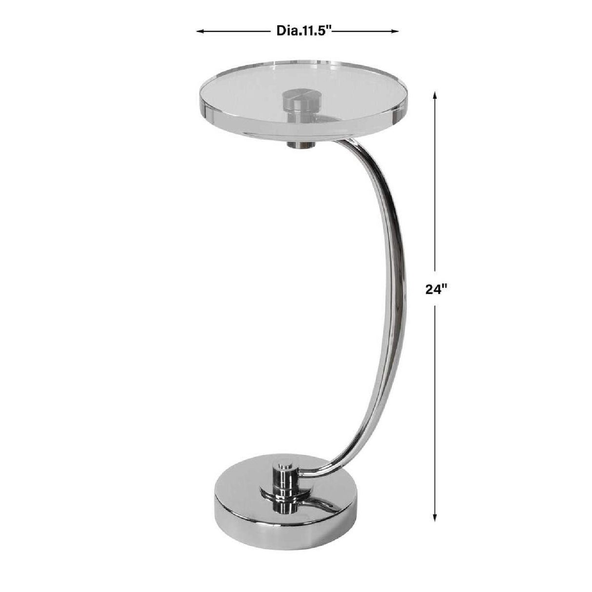 Modern European furniture - Round Crystal Drink Table - www.oroa.com