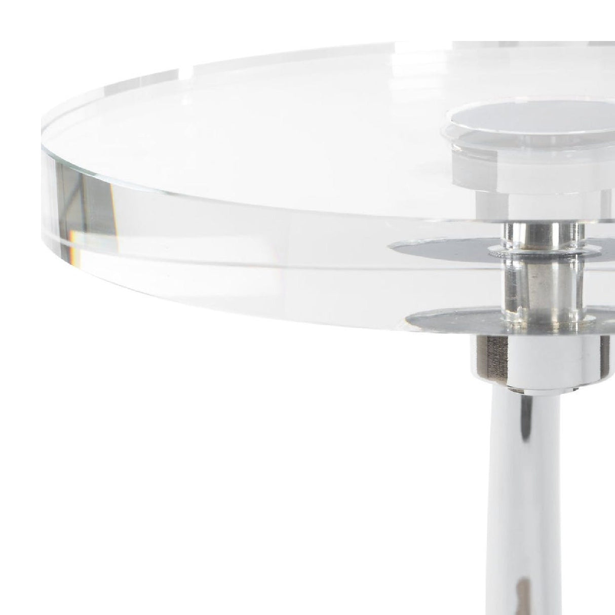 Modern European furniture - Round Crystal Drink Table - www.oroa.com
