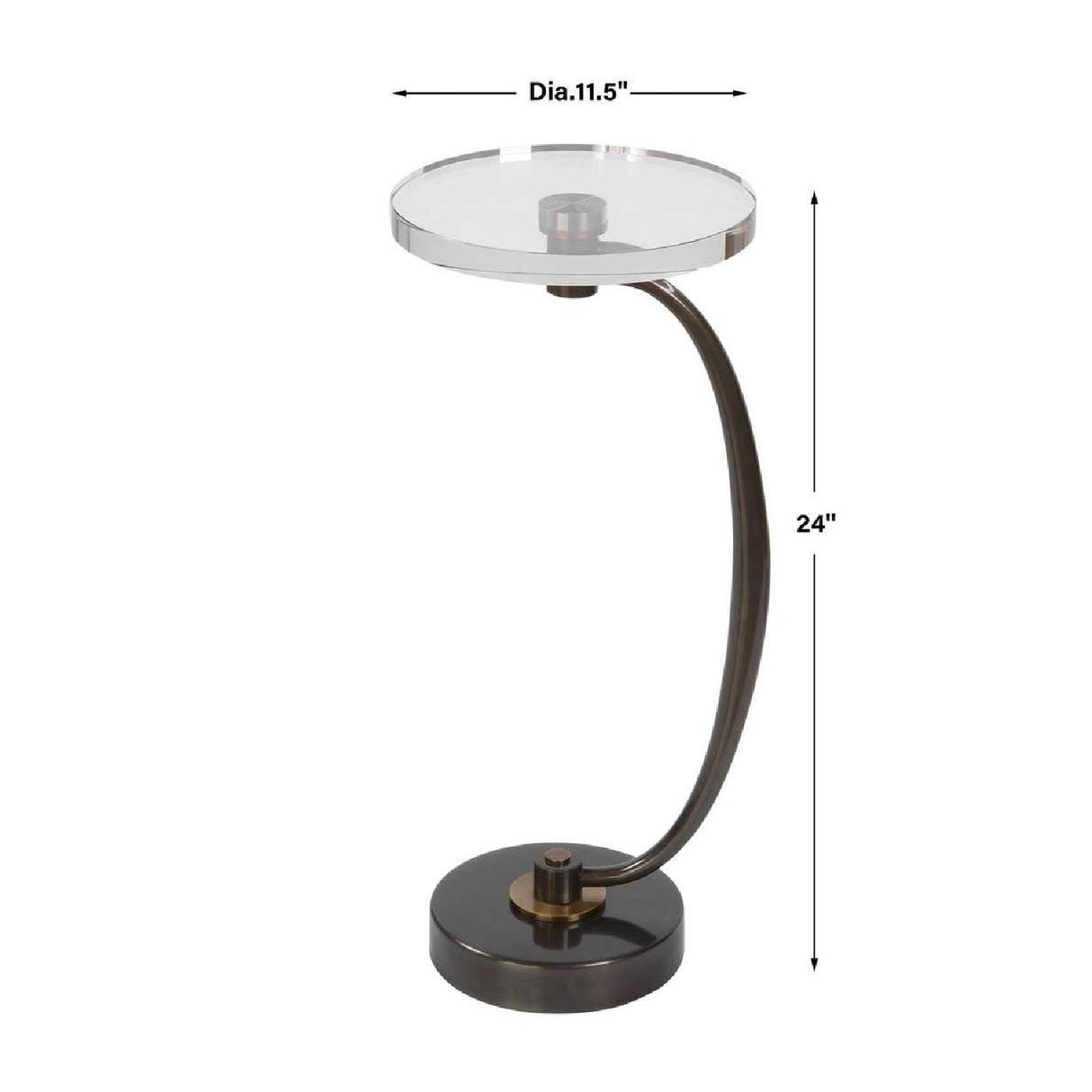 Modern European furniture - Round Crystal Drink Table - www.oroa.com