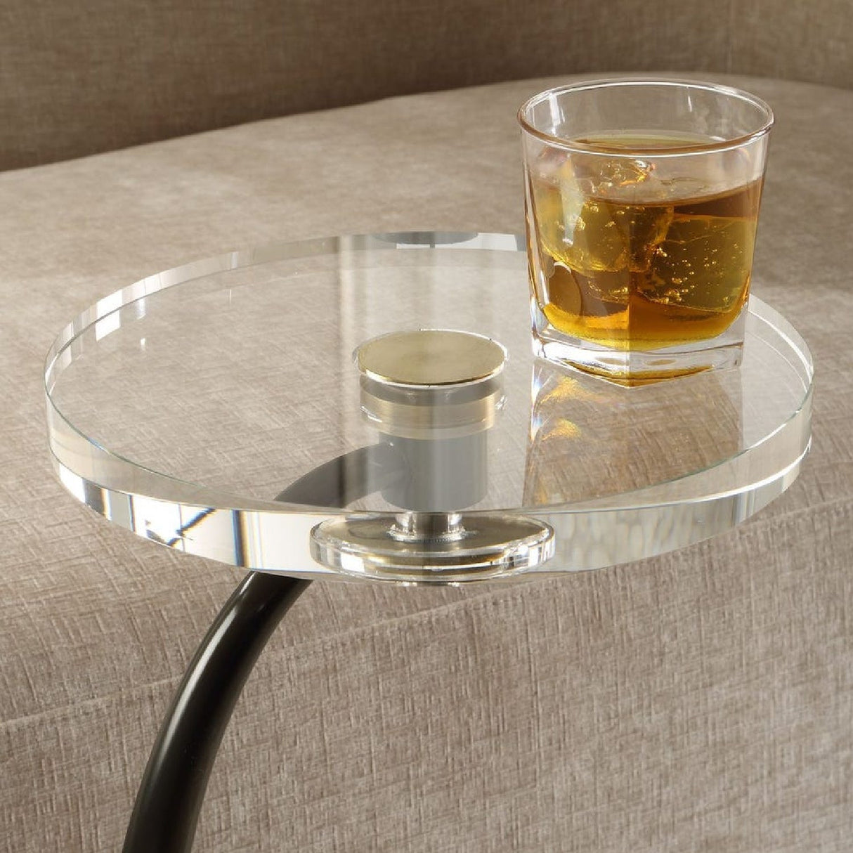 Modern European furniture - Round Crystal Drink Table - www.oroa.com