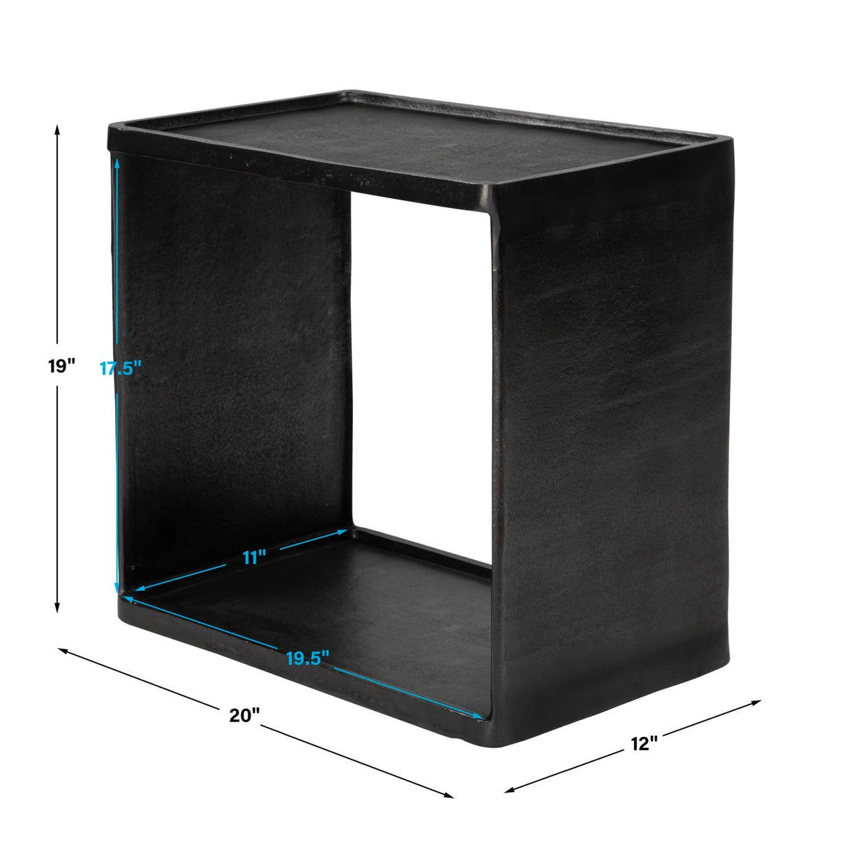 Modern European furniture - Cast Aluminum Side Table - www.oroa.com