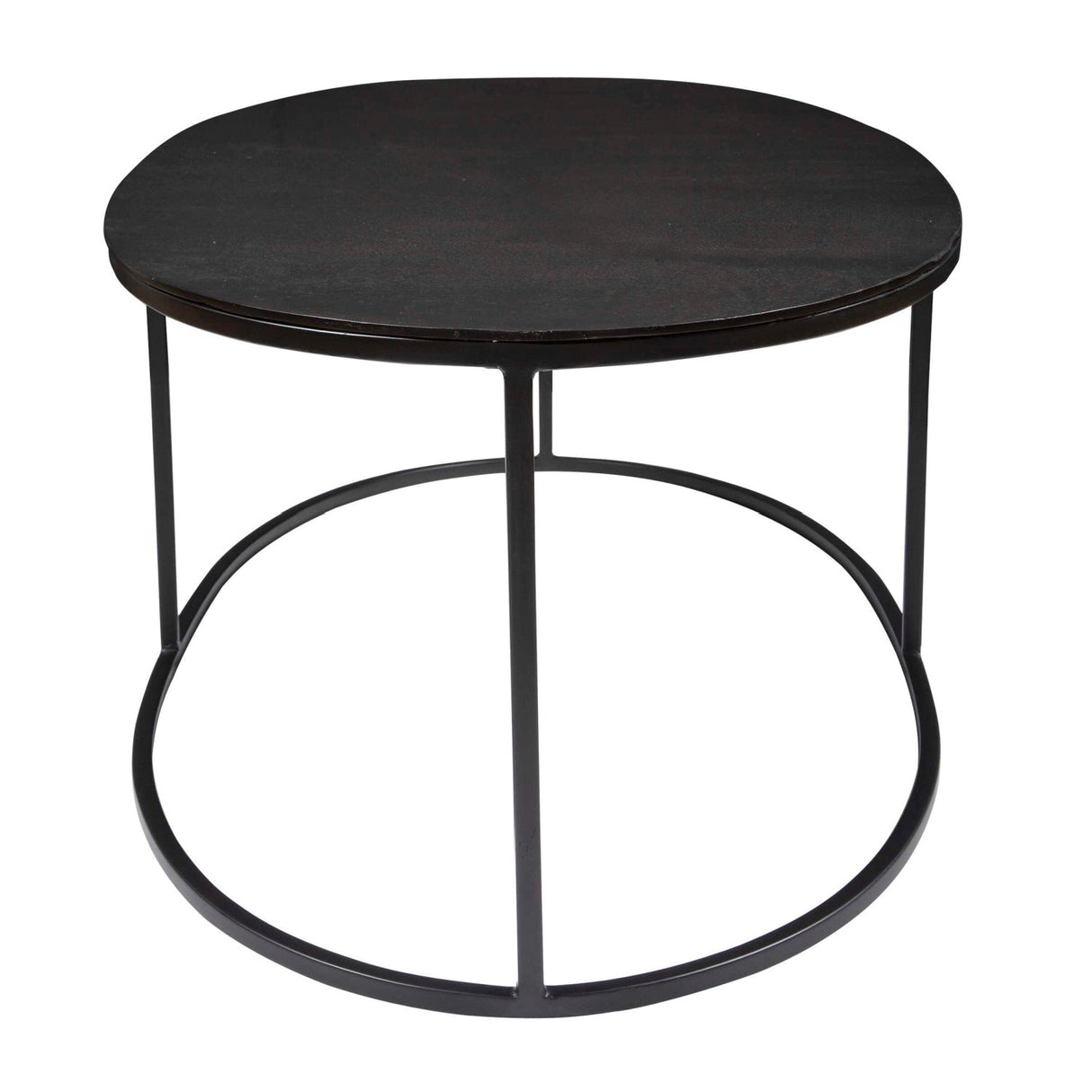 Black Aluminum Oval Coffee Table by Uttermost Coreene, alternate view 4