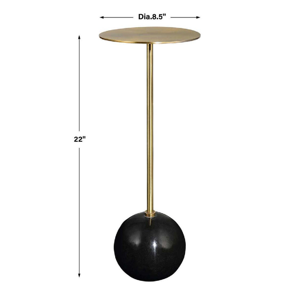 Gold Pedestal Drink Table | Oroa.com