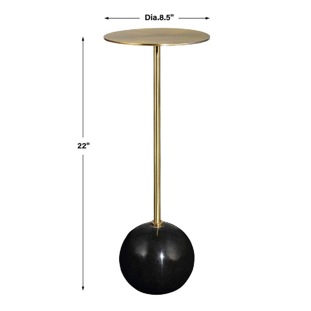 Modern European furniture - Gold Pedestal Drink Table - www.oroa.com