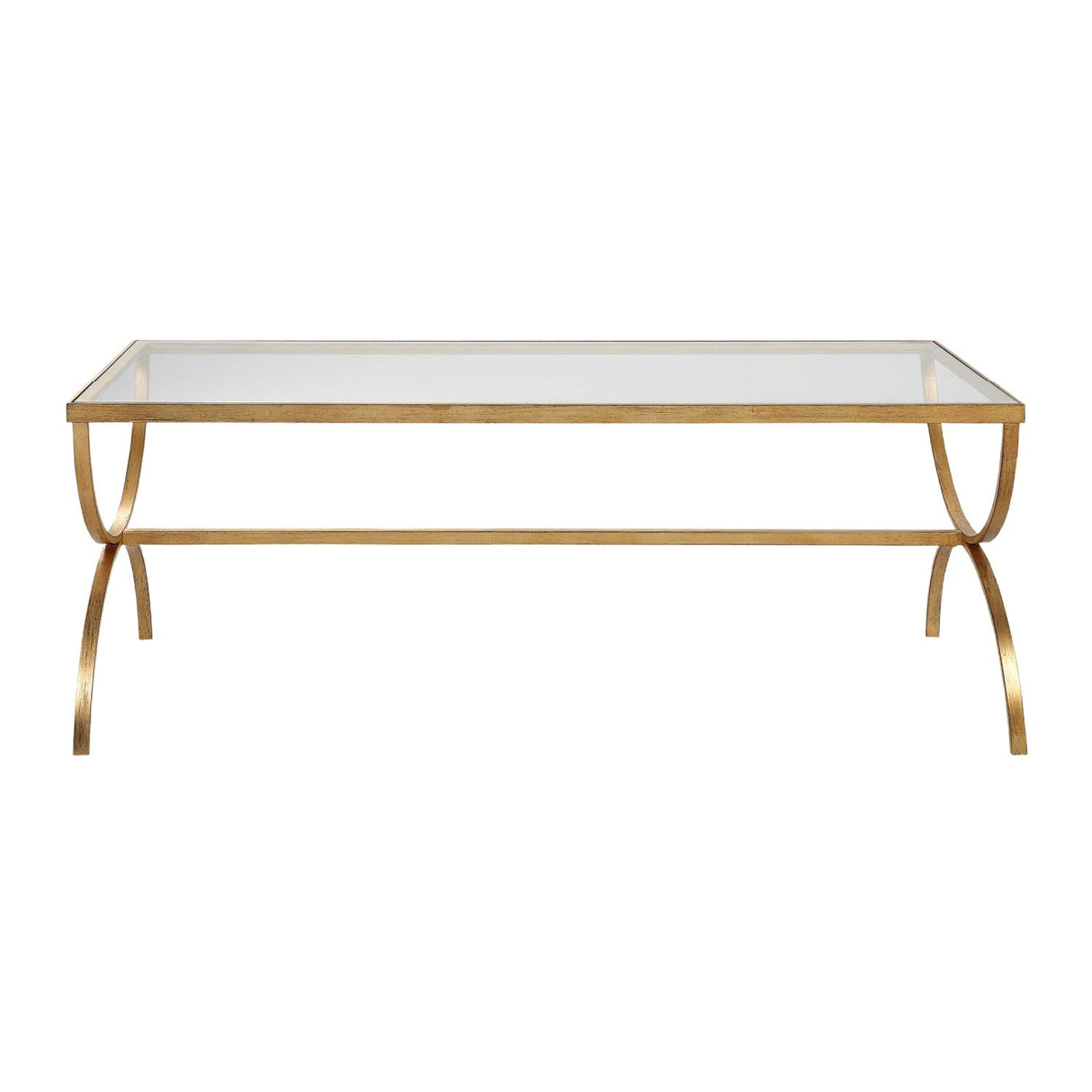 Tempered Glass Top Coffee Table by Uttermost Crescent