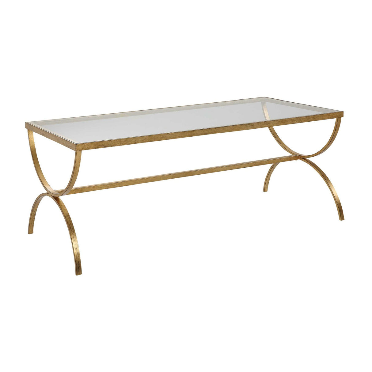 Tempered Glass Top Coffee Table by Uttermost Crescent, alternate view 3