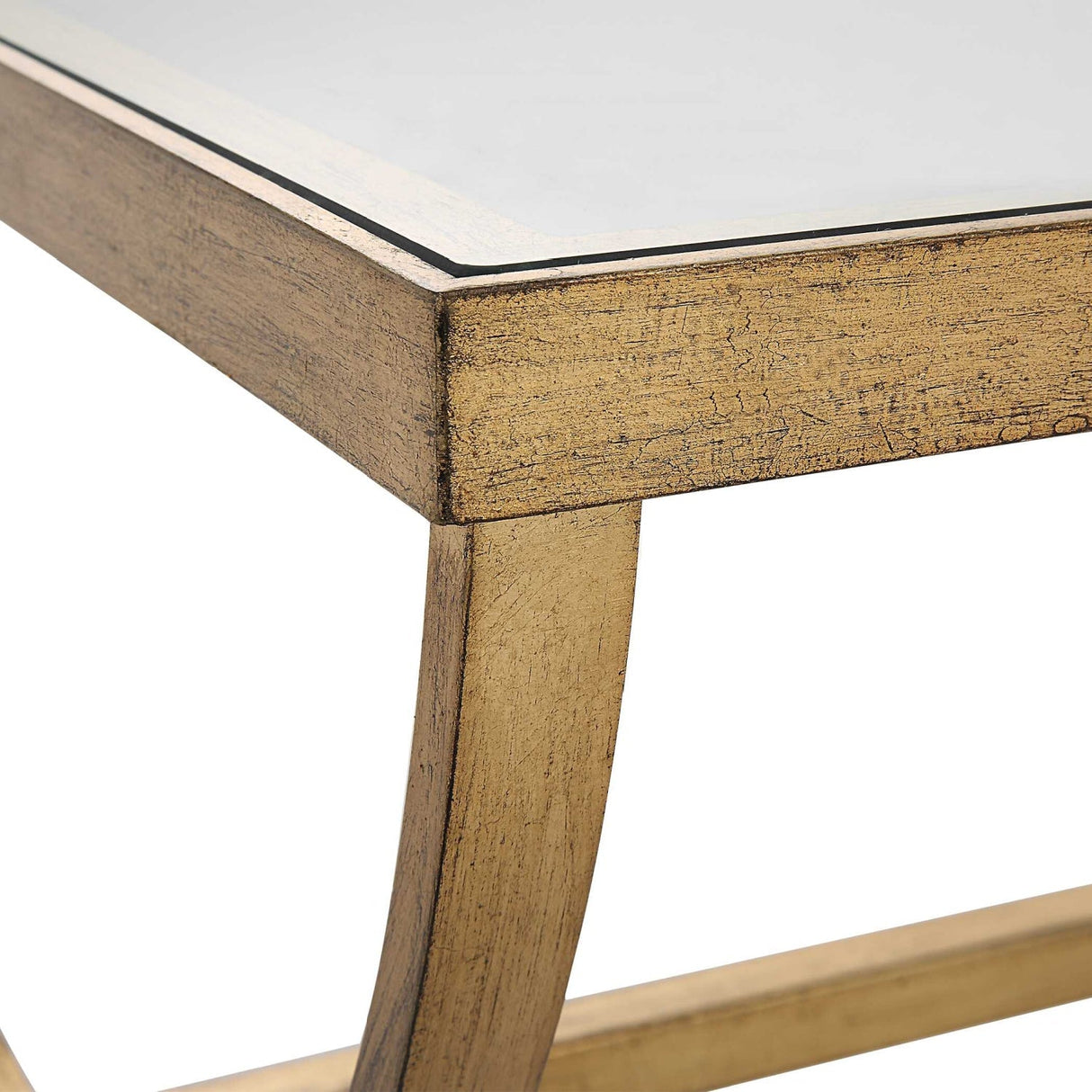 Tempered Glass Top Coffee Table by Uttermost Crescent, alternate view 5