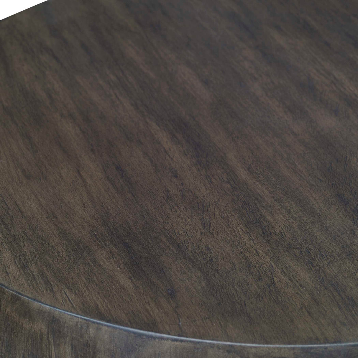 Walnut Finished Round End Table | Oroa.com