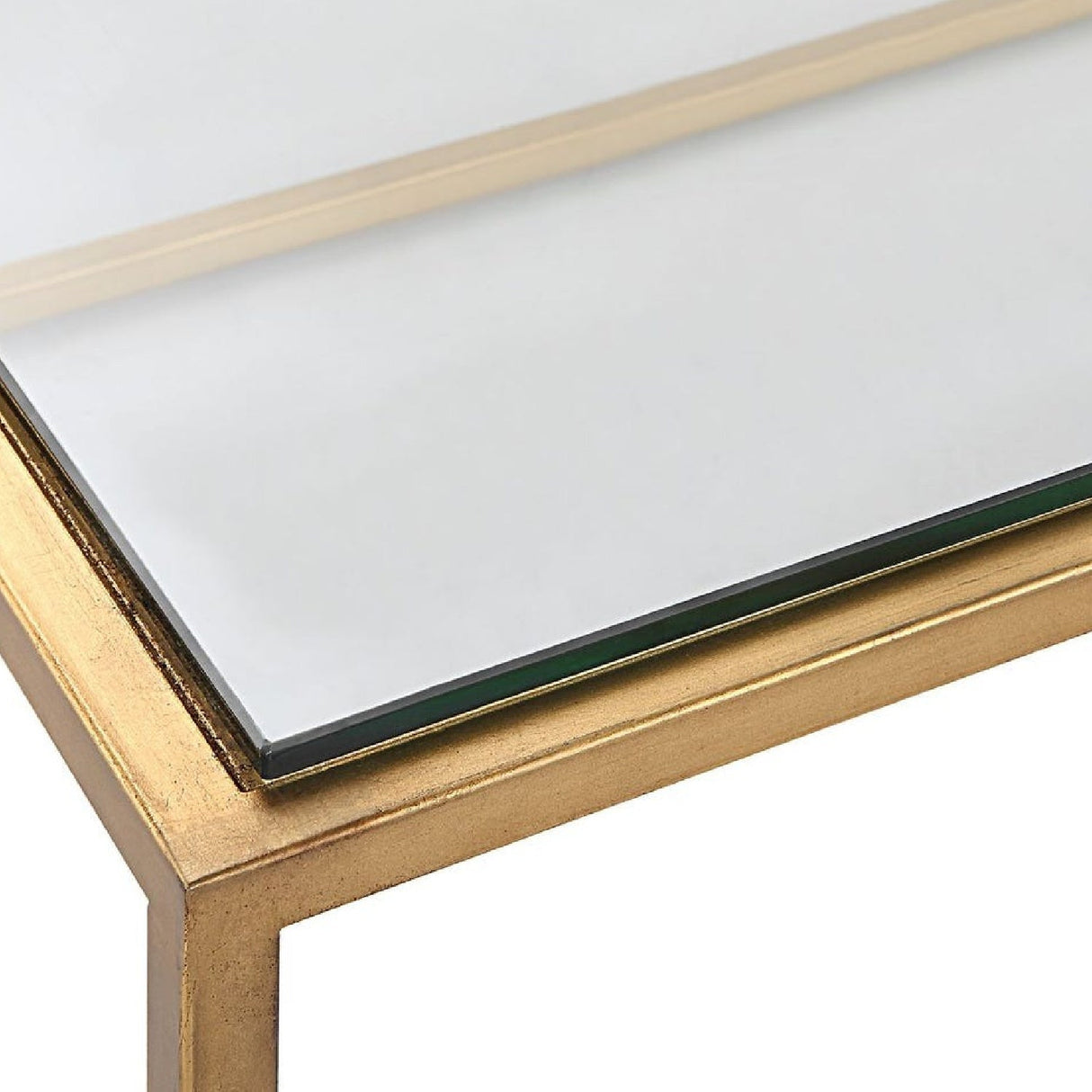 Modern European furniture - Gold Framed Coffee Table - www.oroa.com