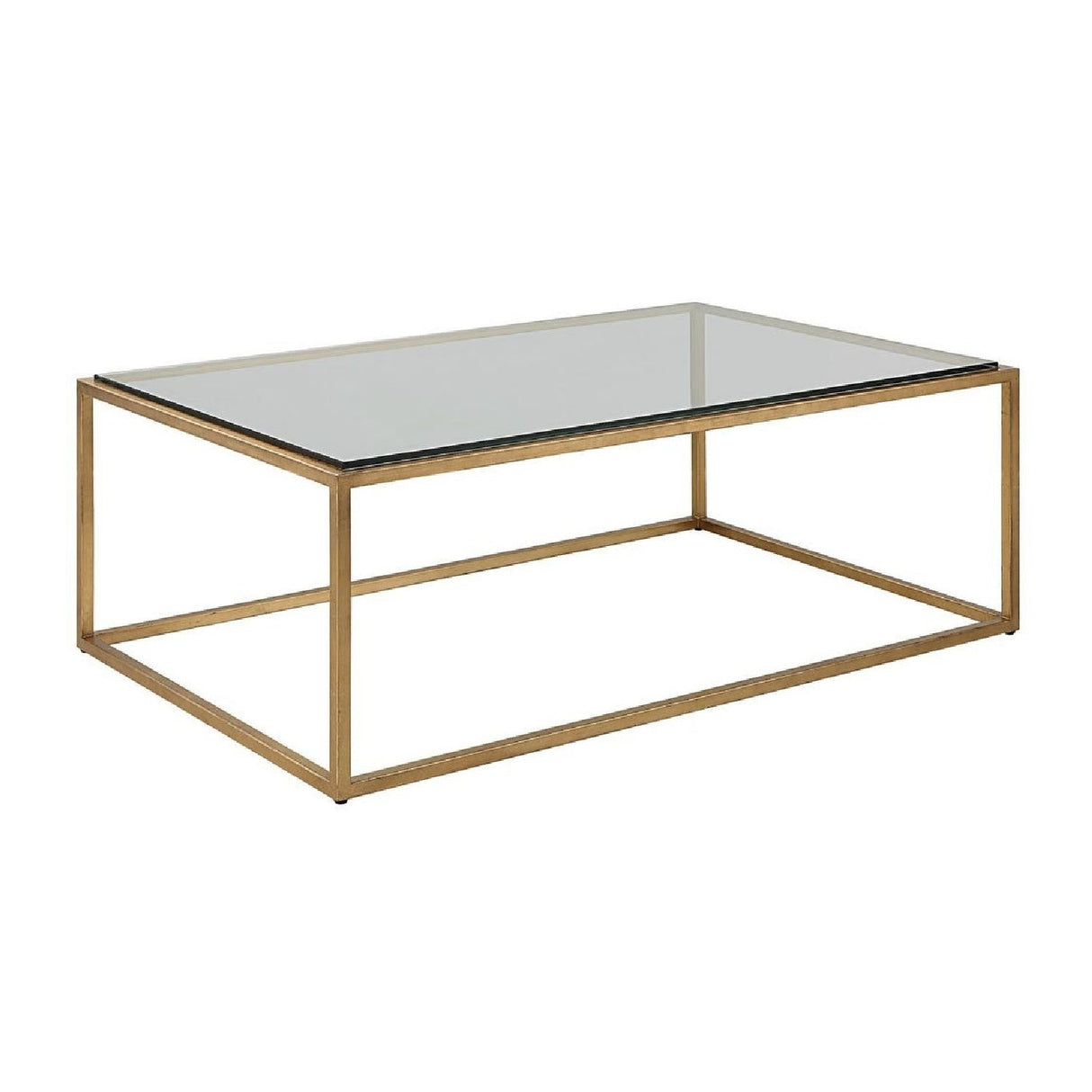 Modern European furniture - Gold Framed Coffee Table - www.oroa.com