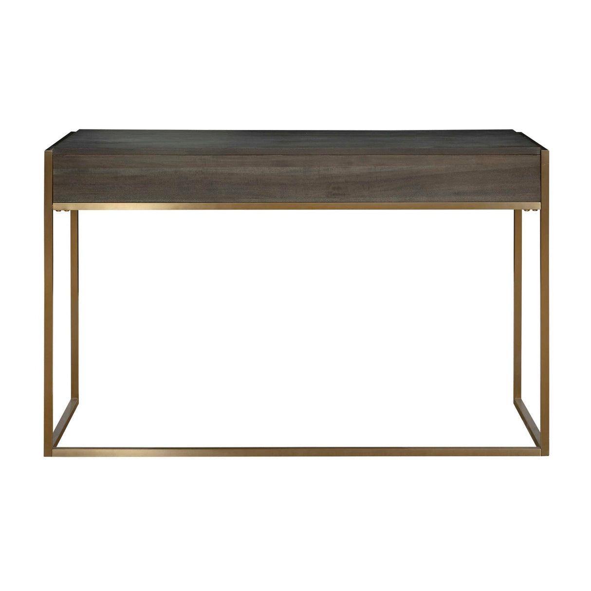 Modern European furniture - Dark Acacia 2-Drawer Writing Desk - www.oroa.com