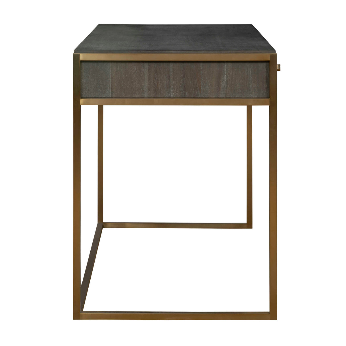 Modern European furniture - Dark Acacia 2-Drawer Writing Desk - www.oroa.com