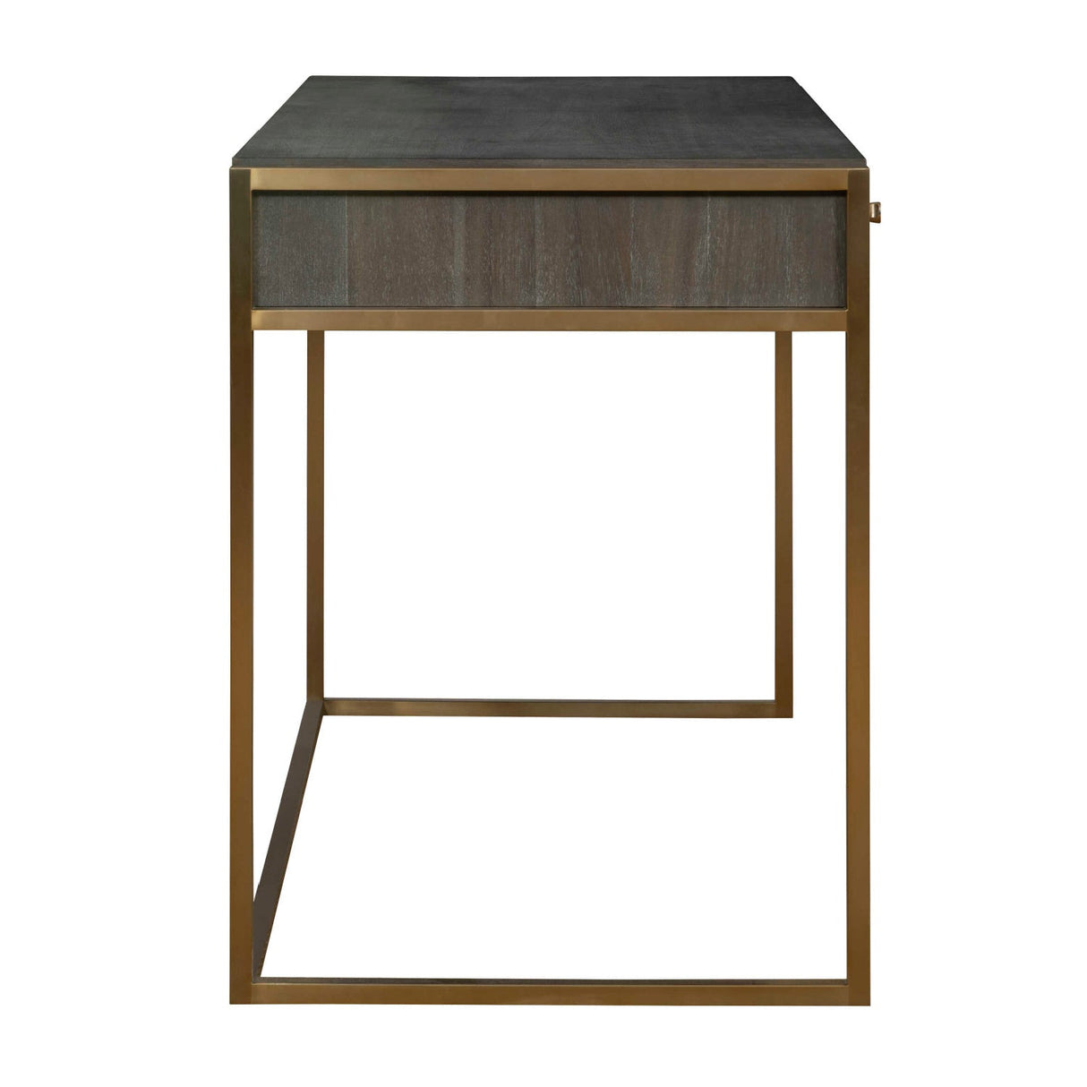 Modern European furniture - Dark Acacia 2-Drawer Writing Desk - www.oroa.com