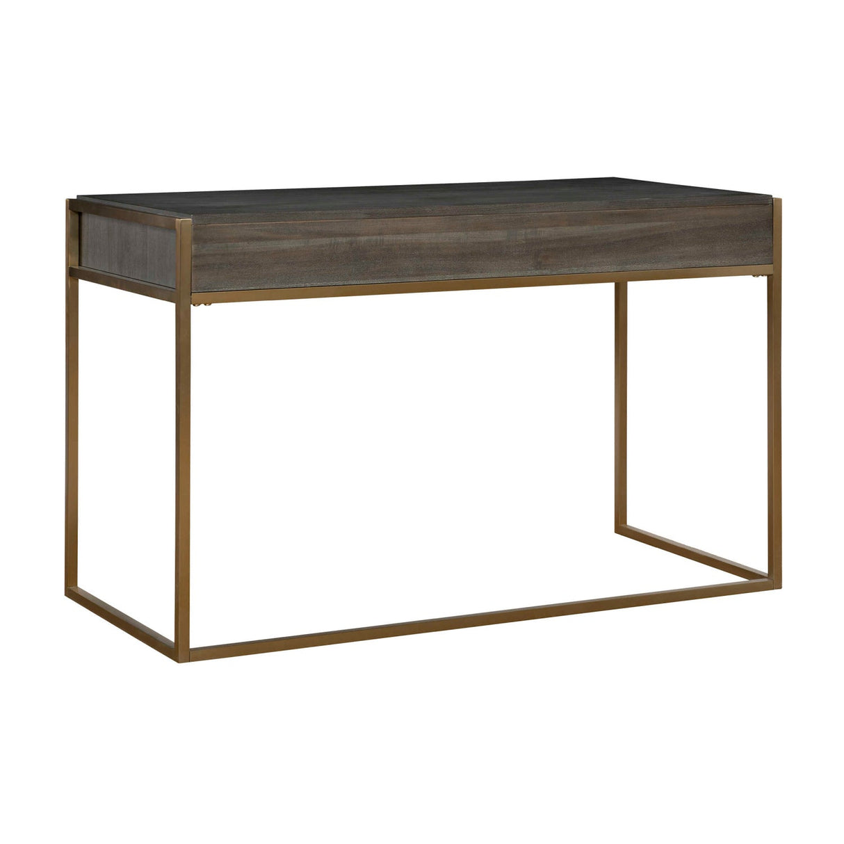 Modern European furniture - Dark Acacia 2-Drawer Writing Desk - www.oroa.com