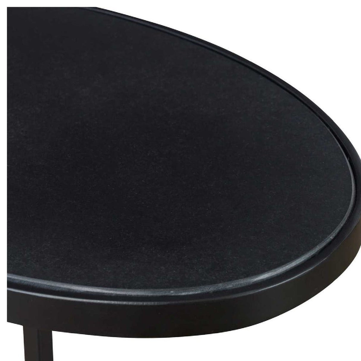 Modern European furniture - Iron Base Oval Accent Table - www.oroa.com