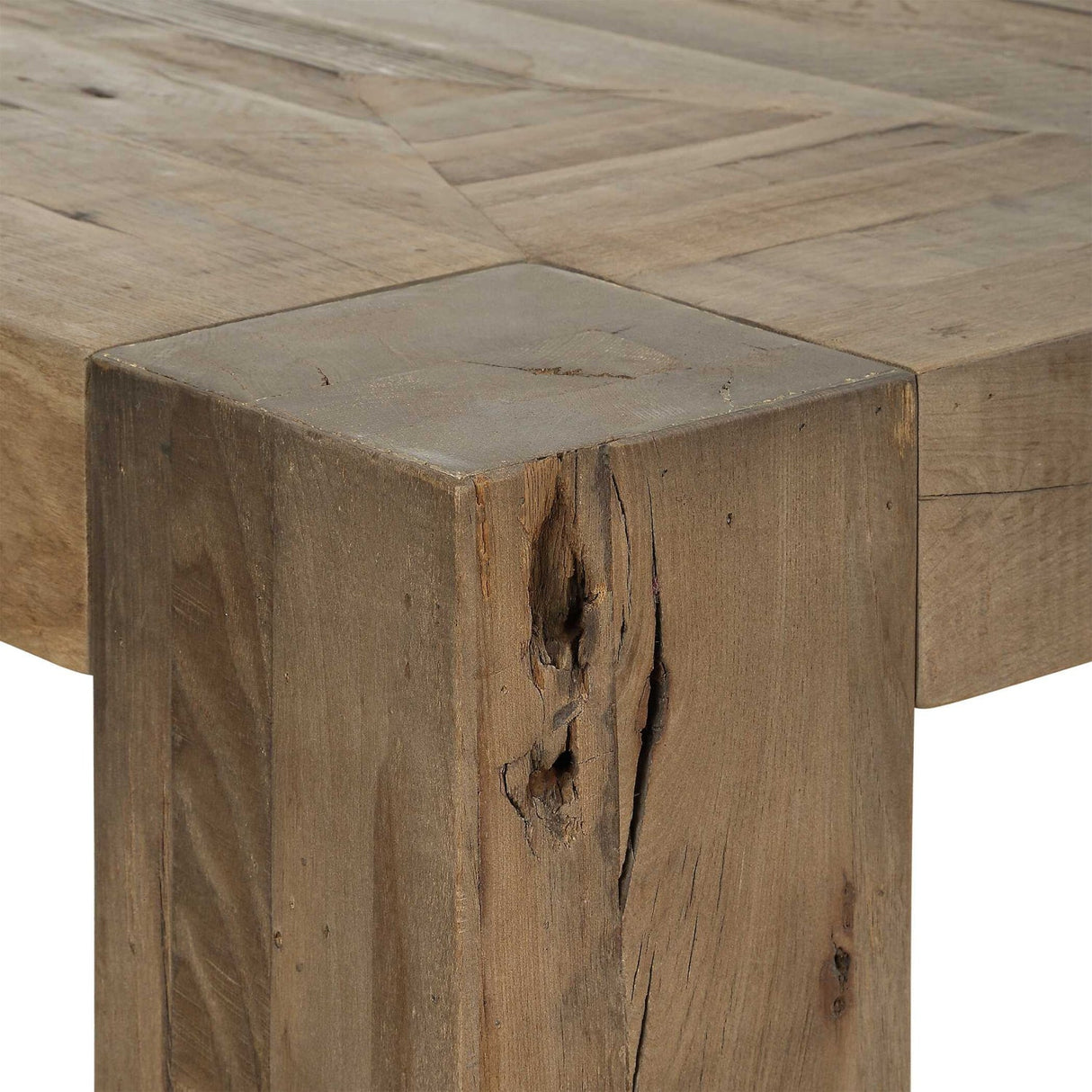 Natural Wood Dining Table Table by Uttermost Aldan, alternate view 5