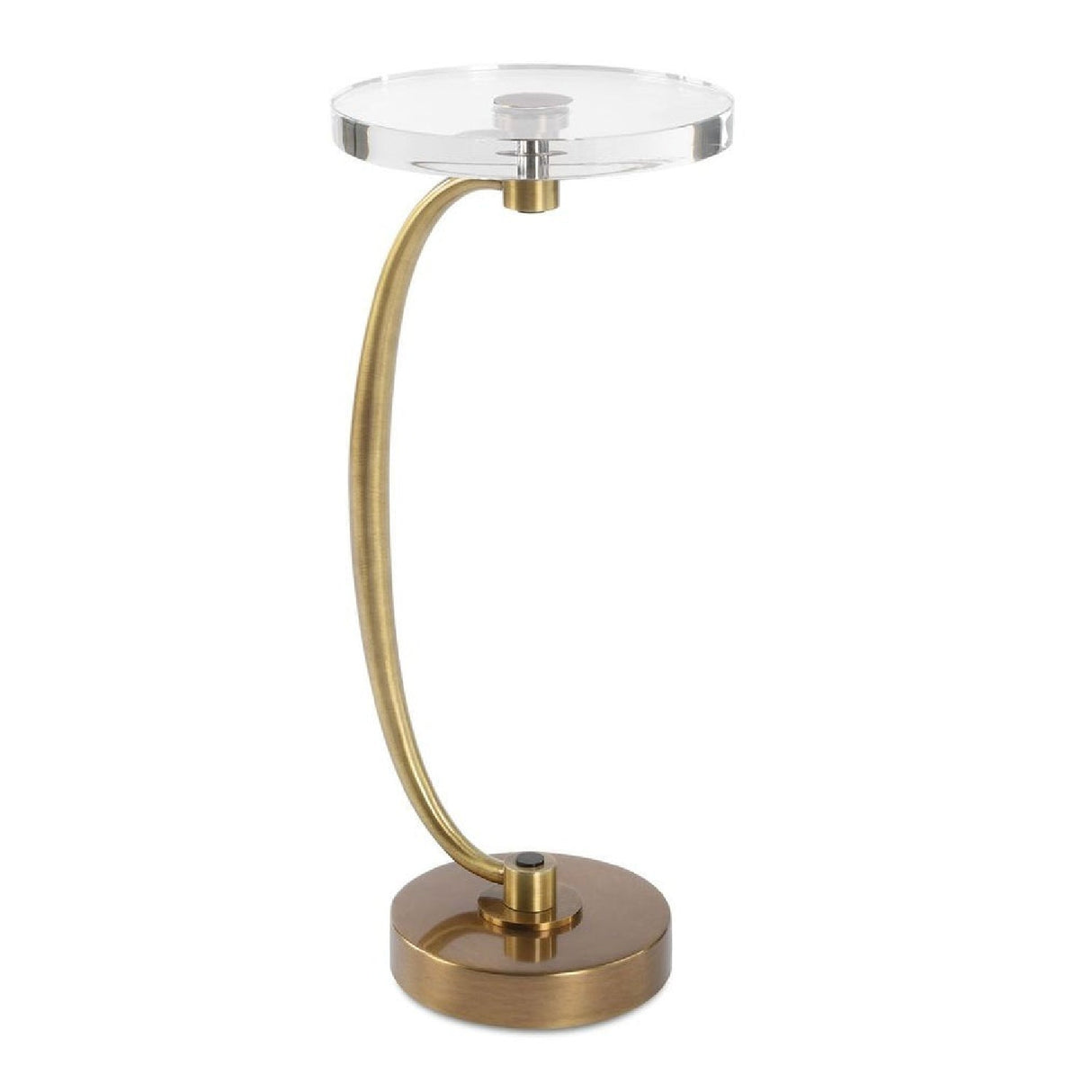 Modern European furniture - Round Crystal Drink Table - www.oroa.com