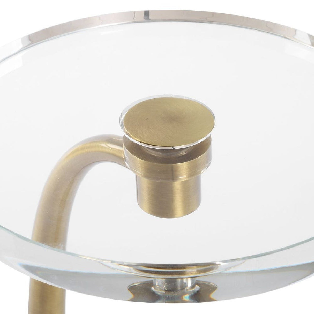 Modern European furniture - Round Crystal Drink Table - www.oroa.com