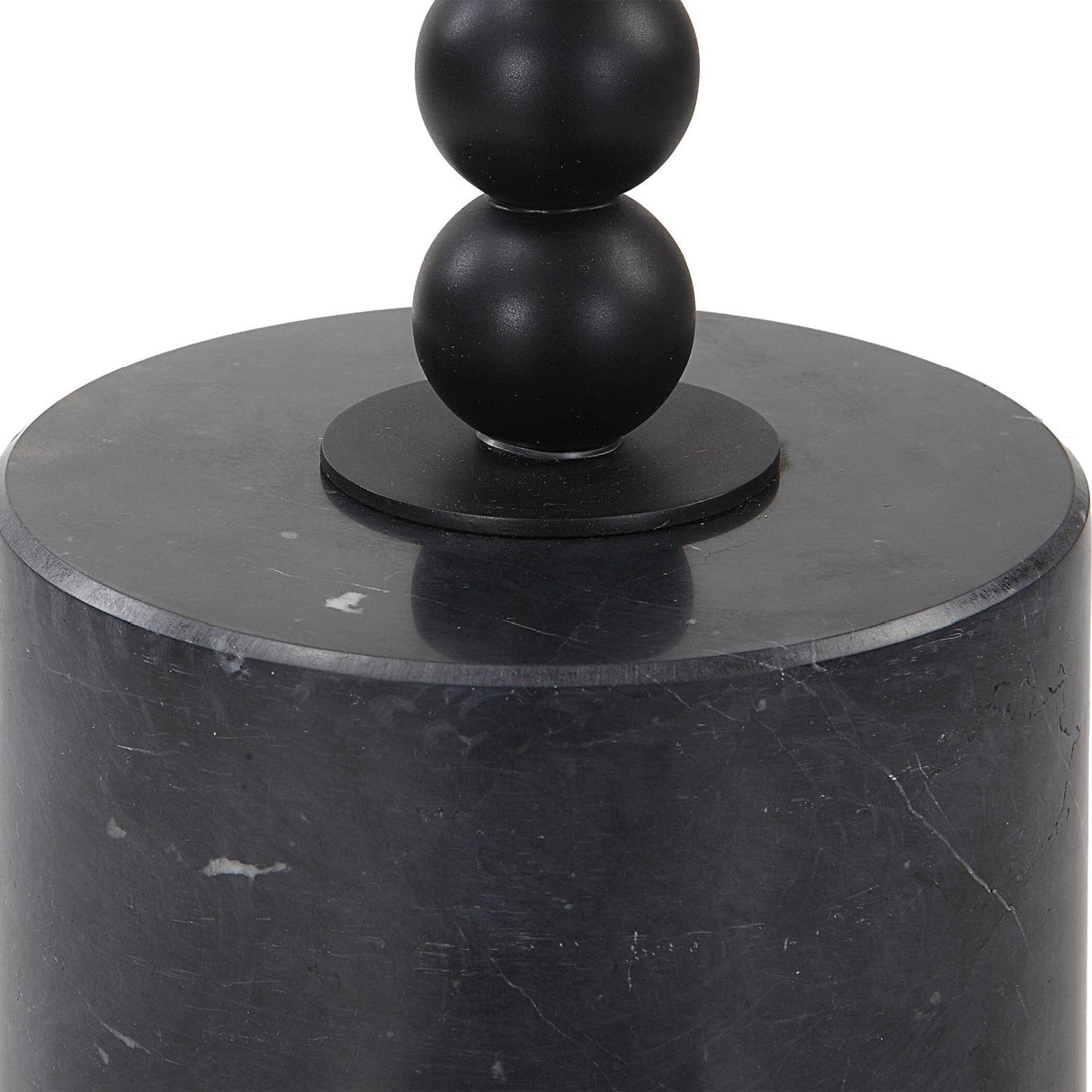 Black Marble Drink Table by Uttermost Bead, alternate view 4