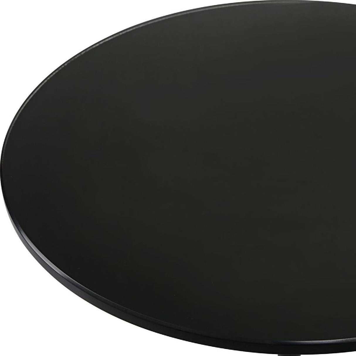 Black Glass Pedestal Accent Table by Uttermost Spector, alternate view 3
