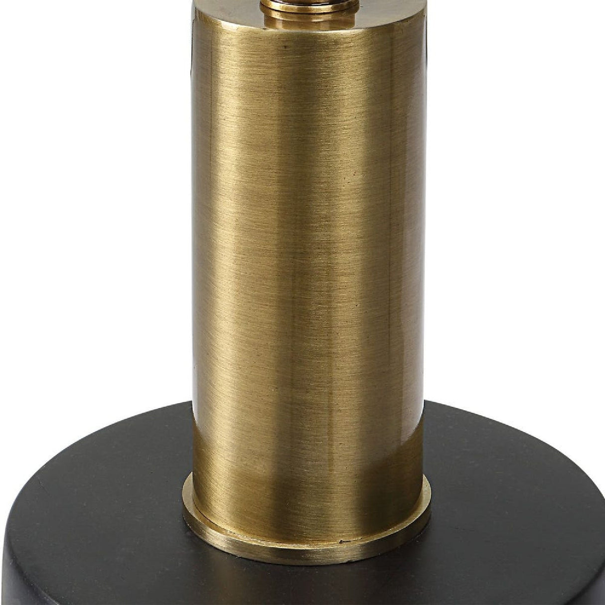 Black Glass Pedestal Accent Table by Uttermost Spector, alternate view 4