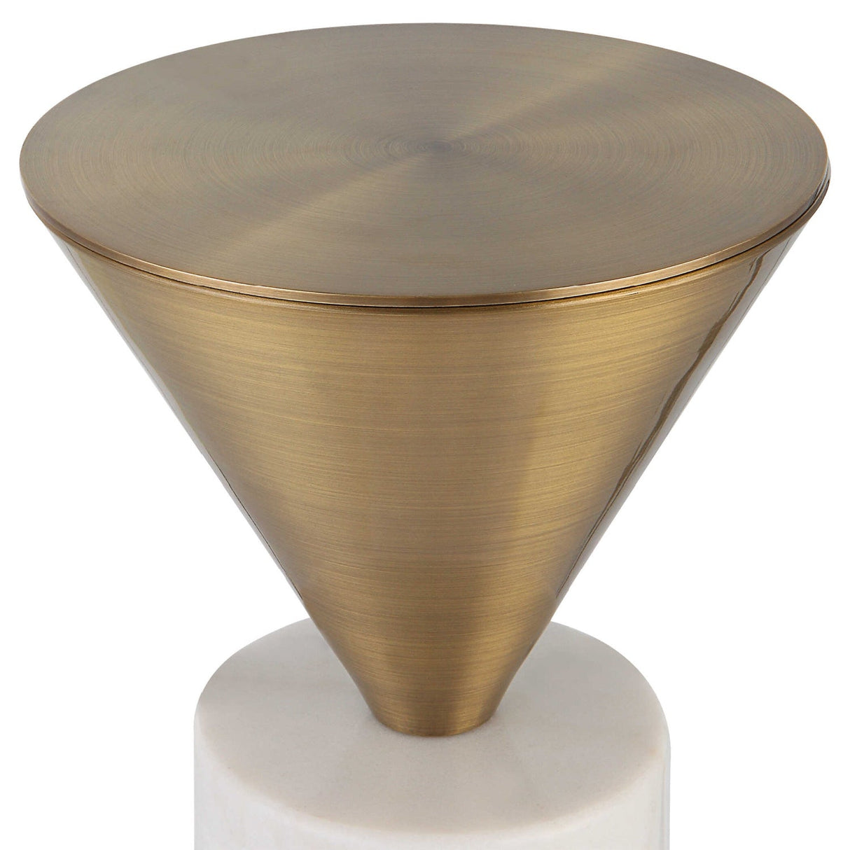 Modern European furniture - Conical Brass Top Drink Table - www.oroa.com