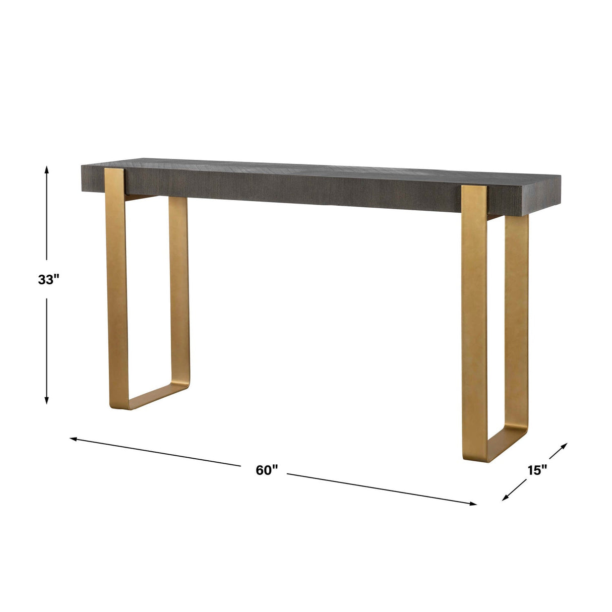 Gray Ash Console Table by Uttermost Kea, alternate view 7