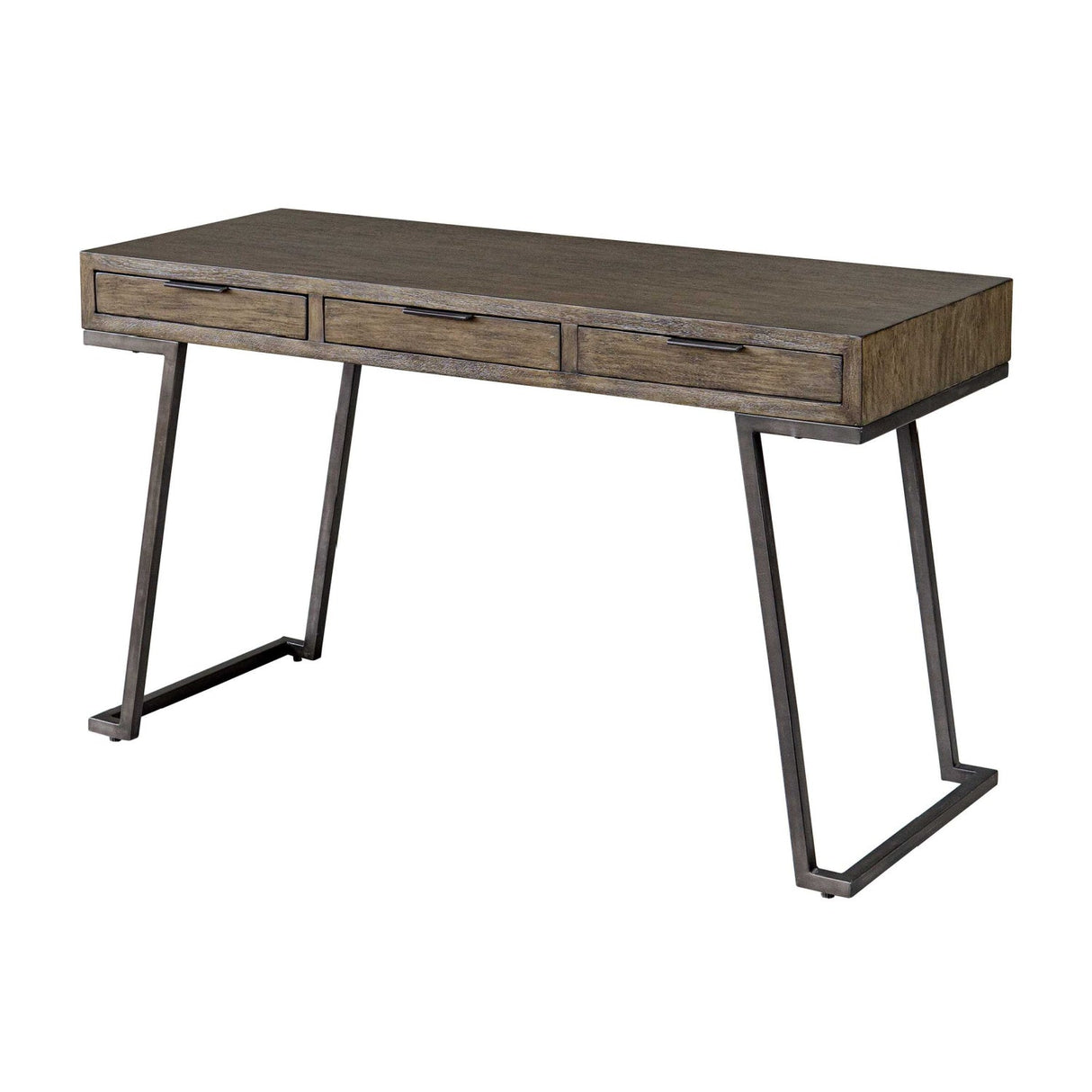 Modern European furniture - Mango Wood 3-Drawer Desk - www.oroa.com