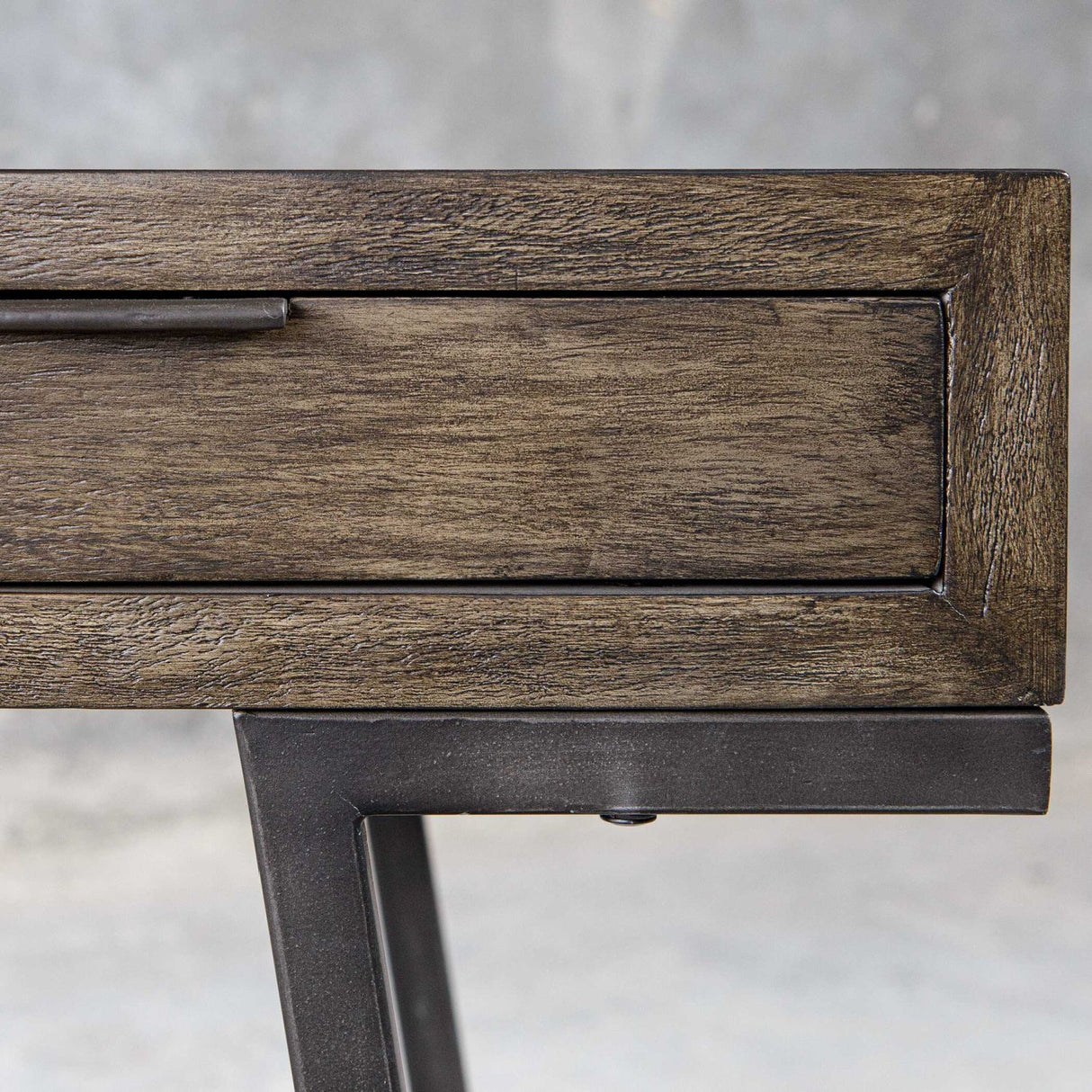 Modern European furniture - Mango Wood 3-Drawer Desk - www.oroa.com