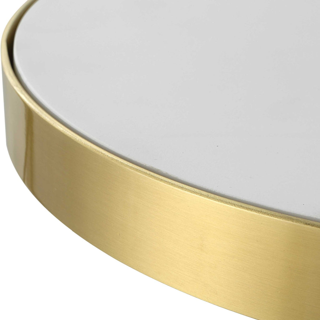 Modern European furniture - Brushed Brass Framed Accent Table - www.oroa.com