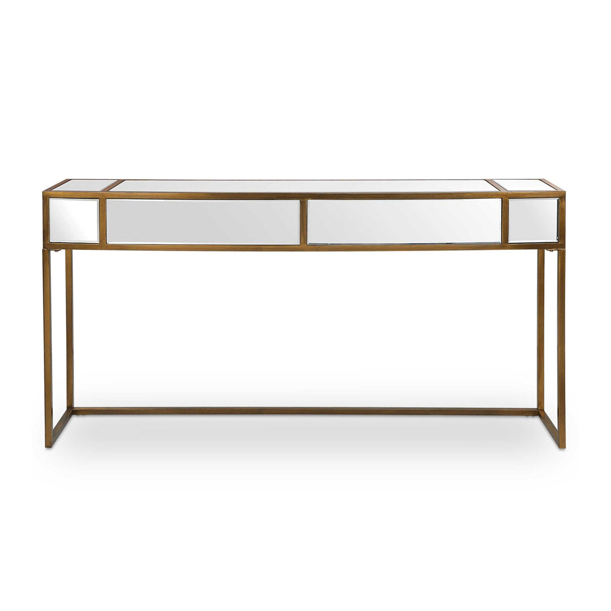Modern European furniture - Gold Framed Mirror Console Table - www.oroa.com