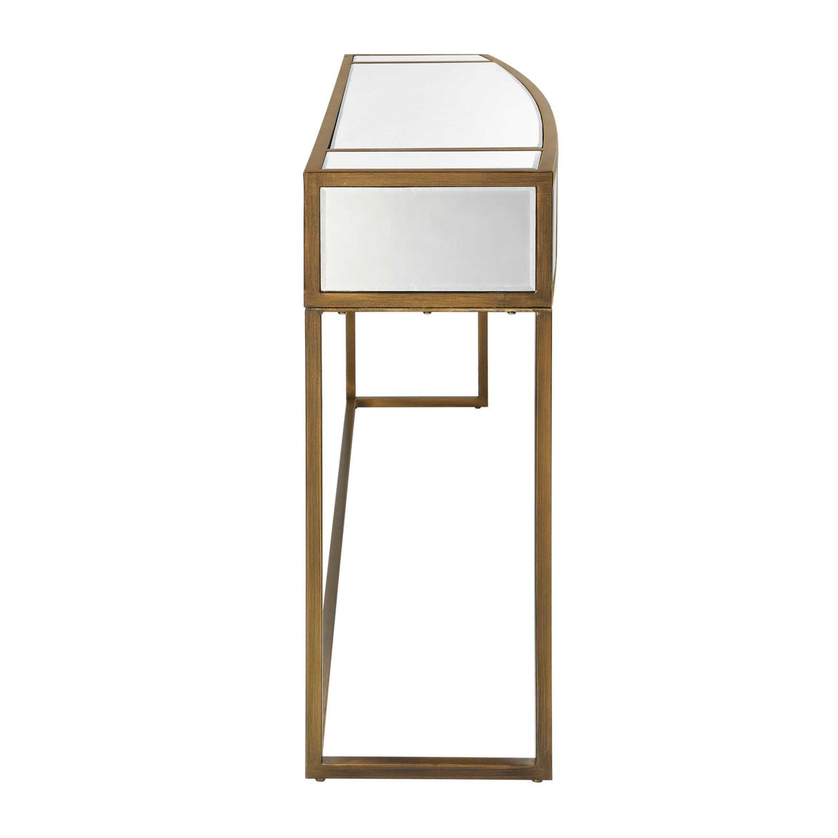 Modern European furniture - Gold Framed Mirror Console Table - www.oroa.com