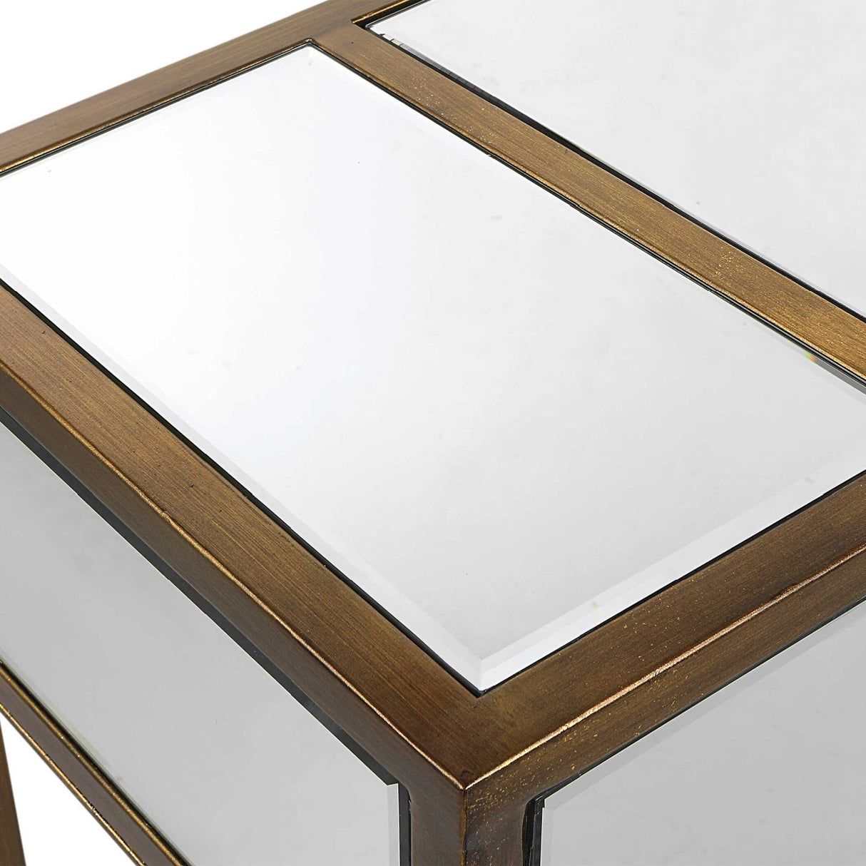 Modern European furniture - Gold Framed Mirror Console Table - www.oroa.com