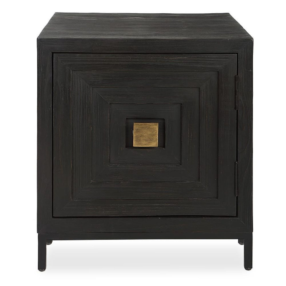 Black Wooden 1-Door Accent Cabinet | Oroa.com