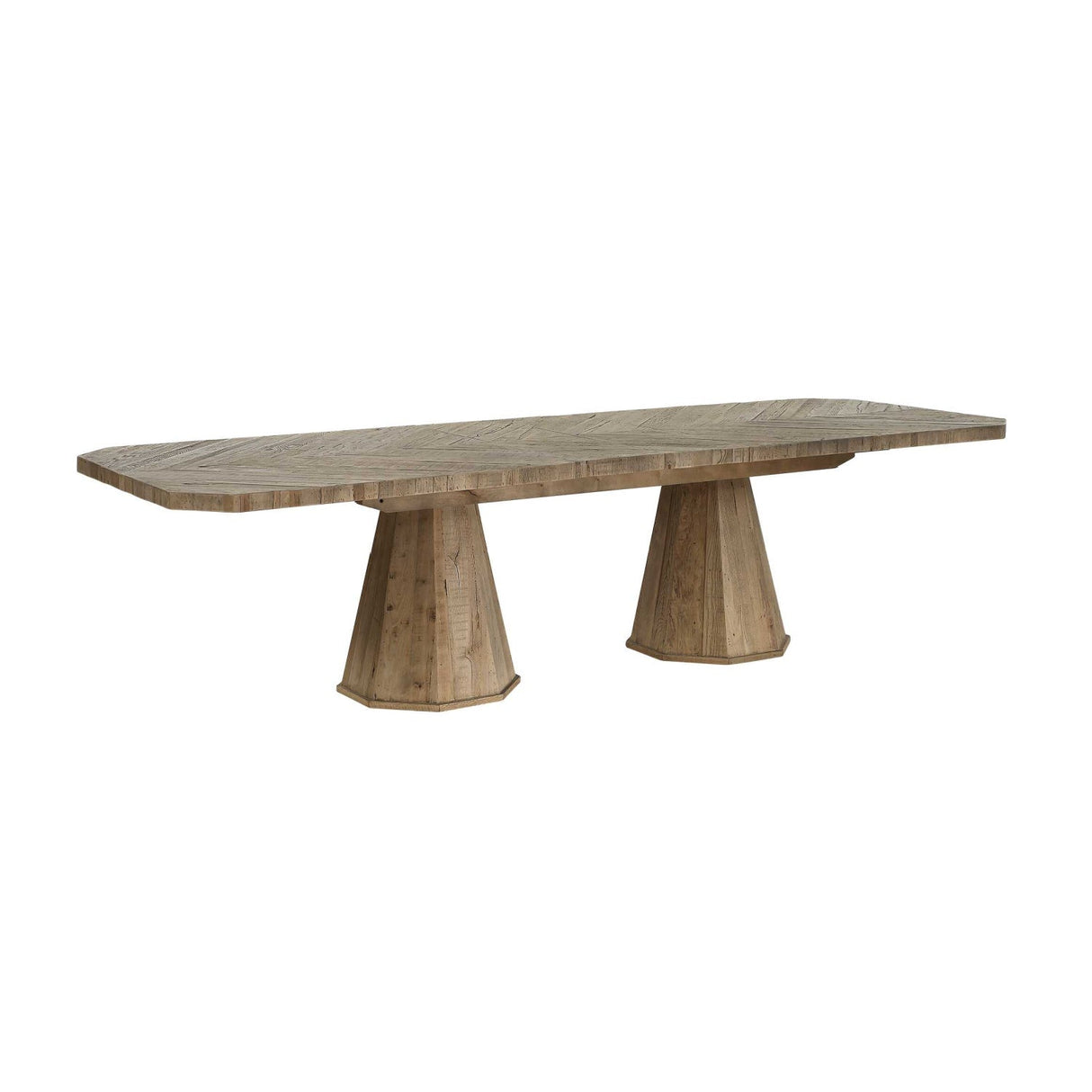 Modern European furniture - Wooden Herringbone Dining Table - www.oroa.com