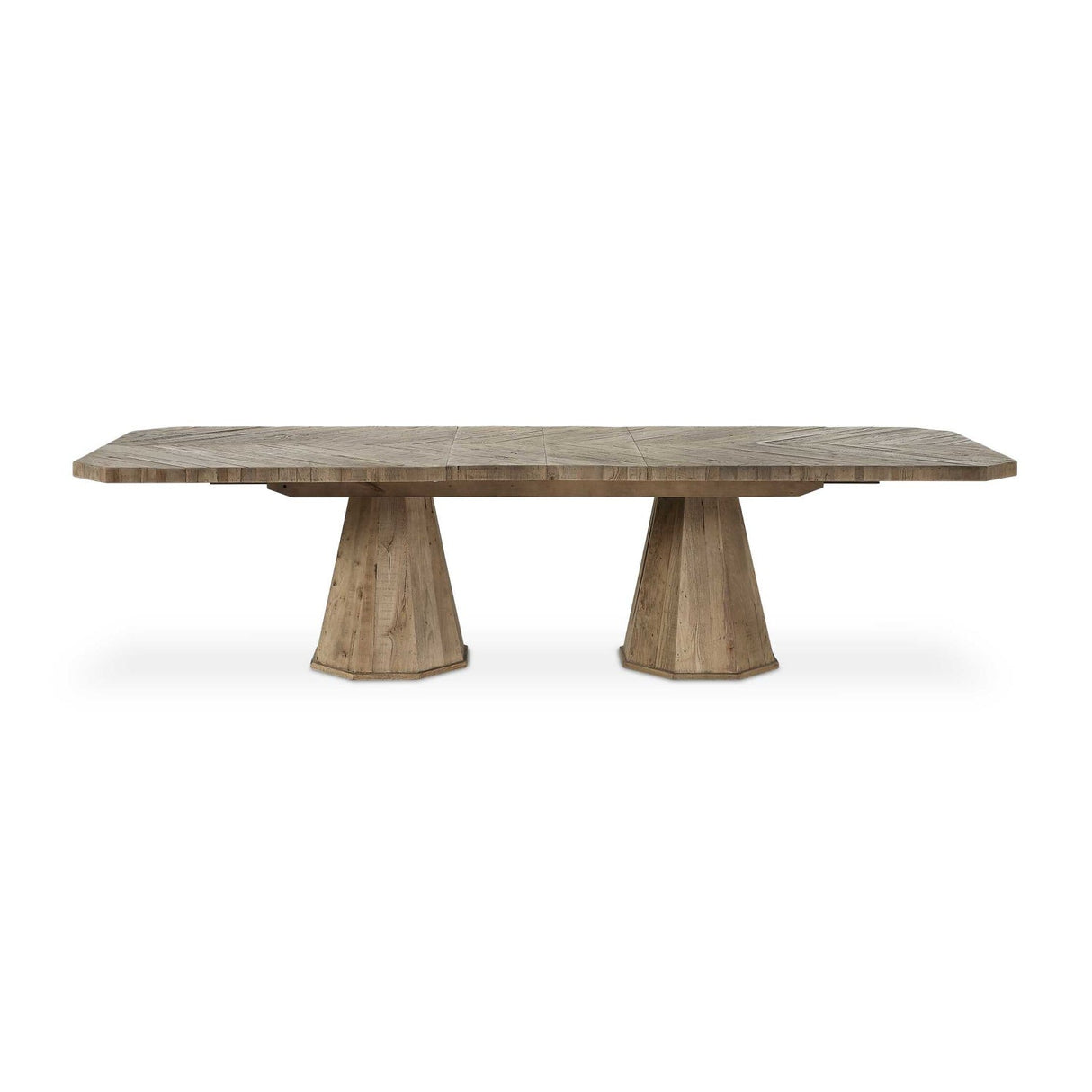 Modern European furniture - Wooden Herringbone Dining Table - www.oroa.com