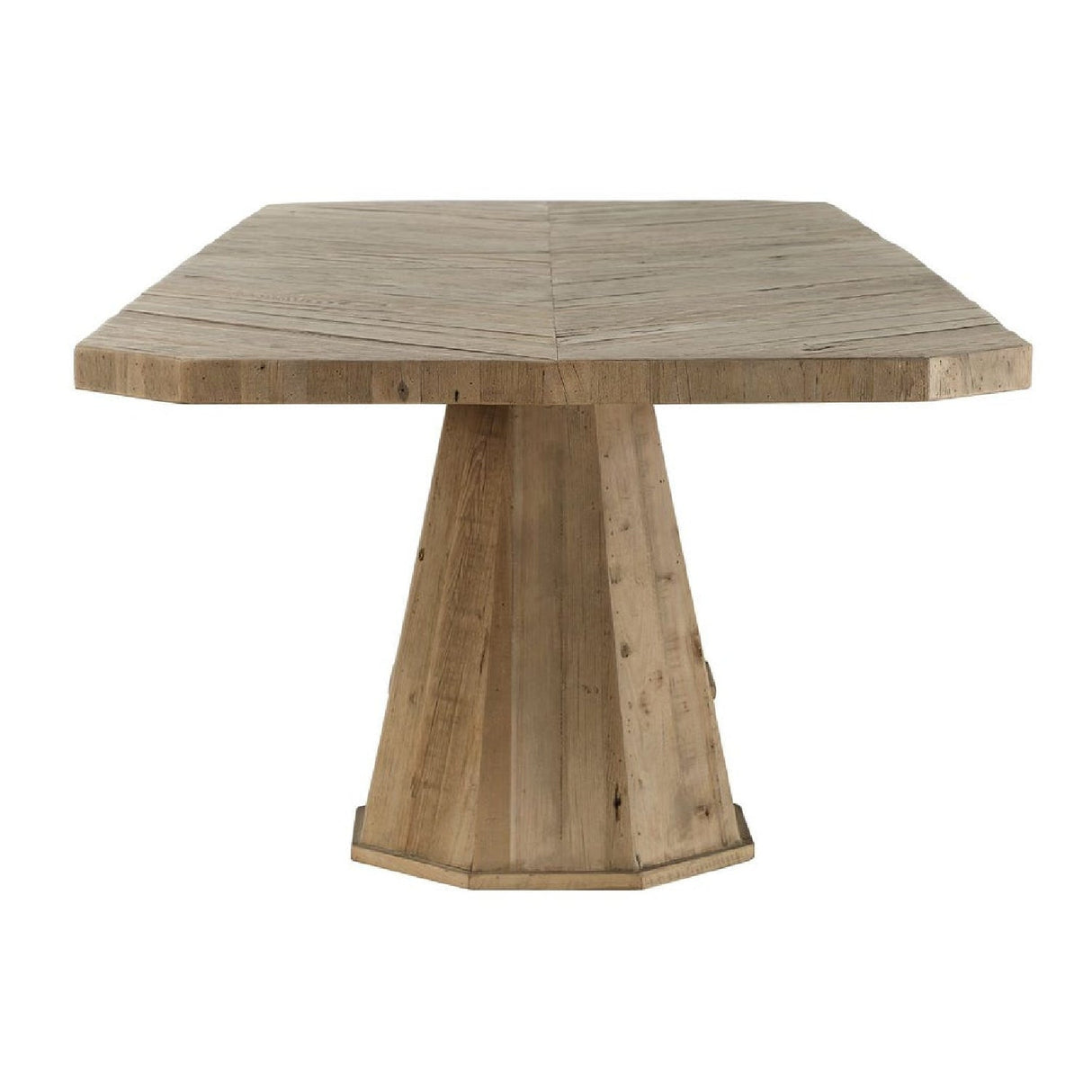 Modern European furniture - Wooden Herringbone Dining Table - www.oroa.com