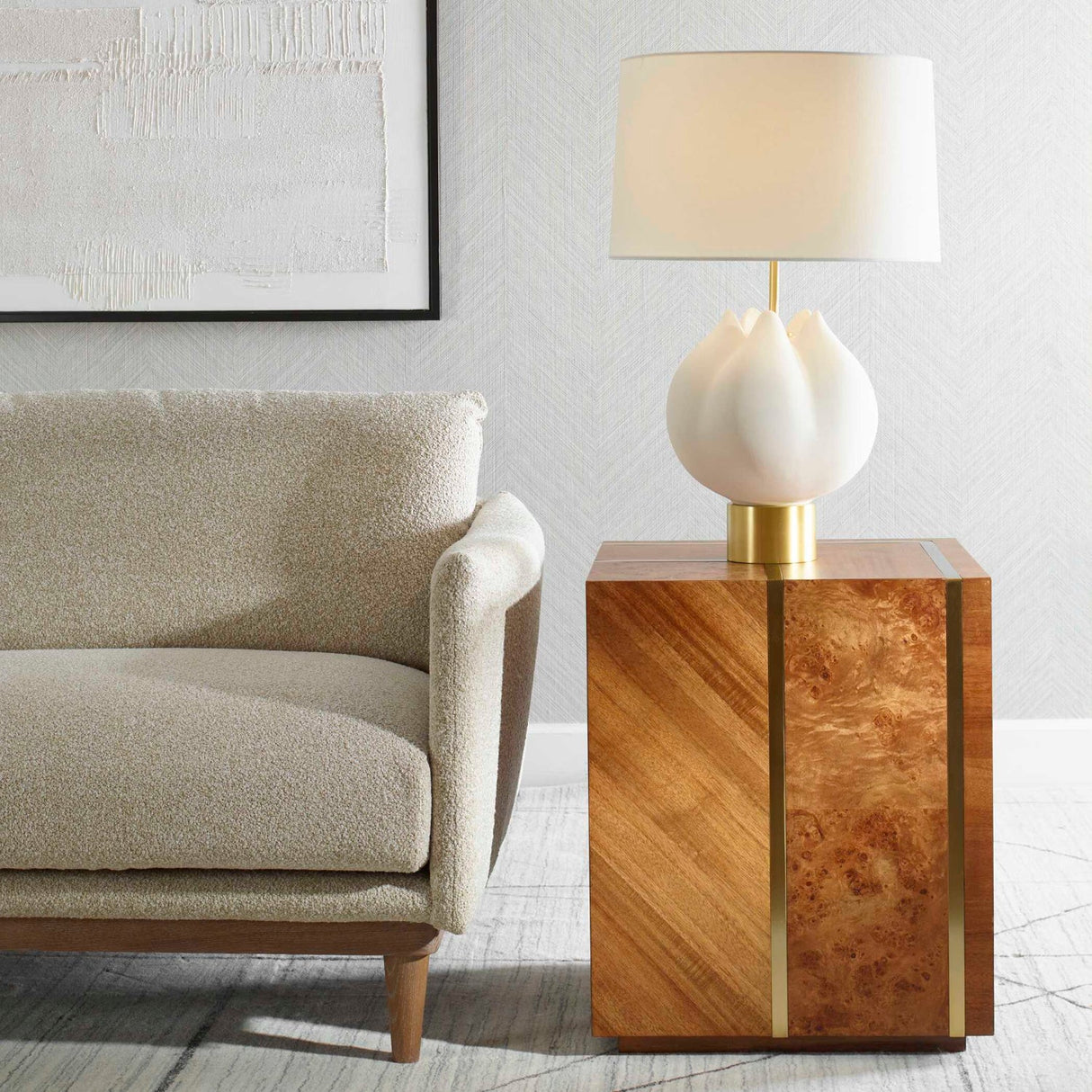 Modern European furniture - Square Wooden Side Table - www.oroa.com