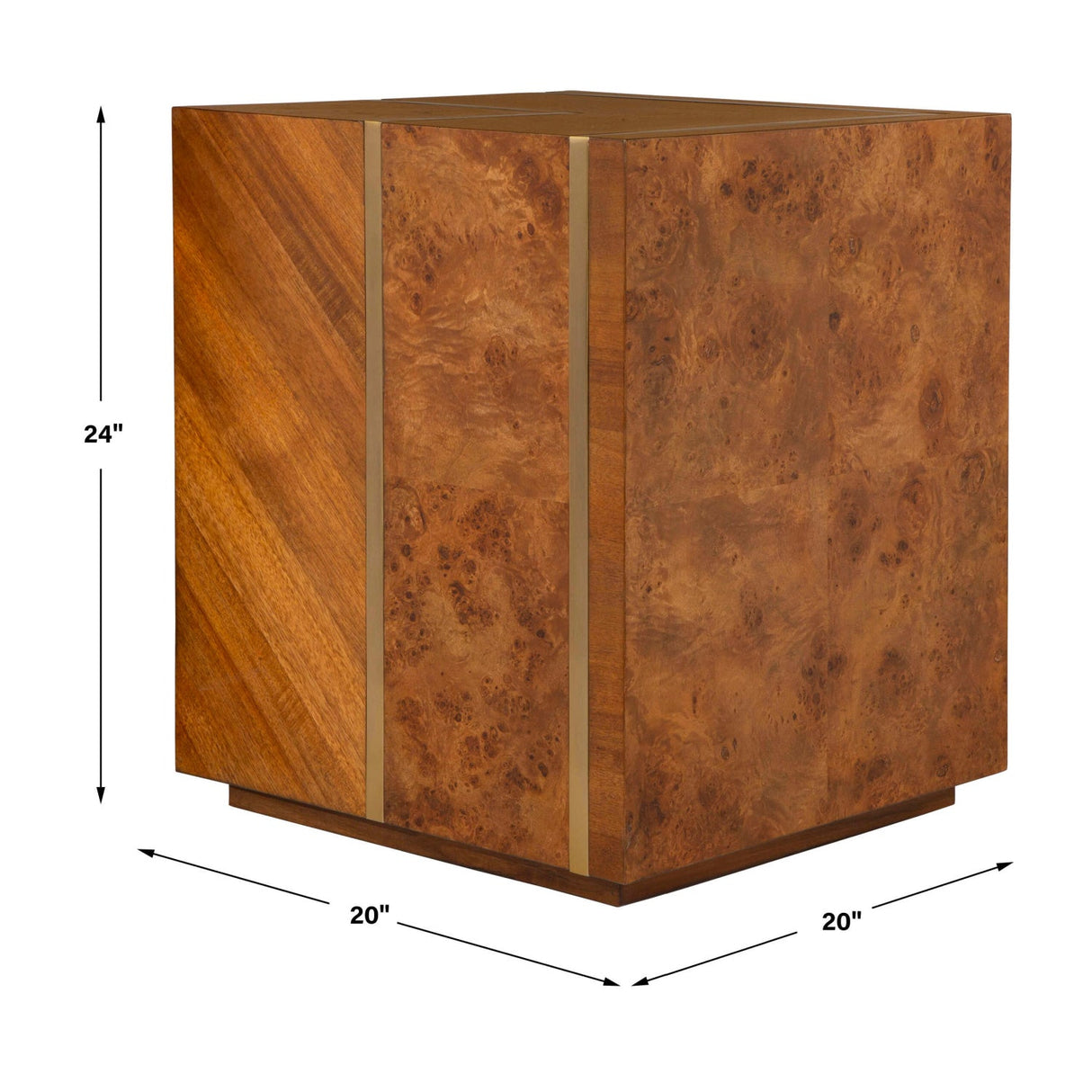 Modern European furniture - Square Wooden Side Table - www.oroa.com