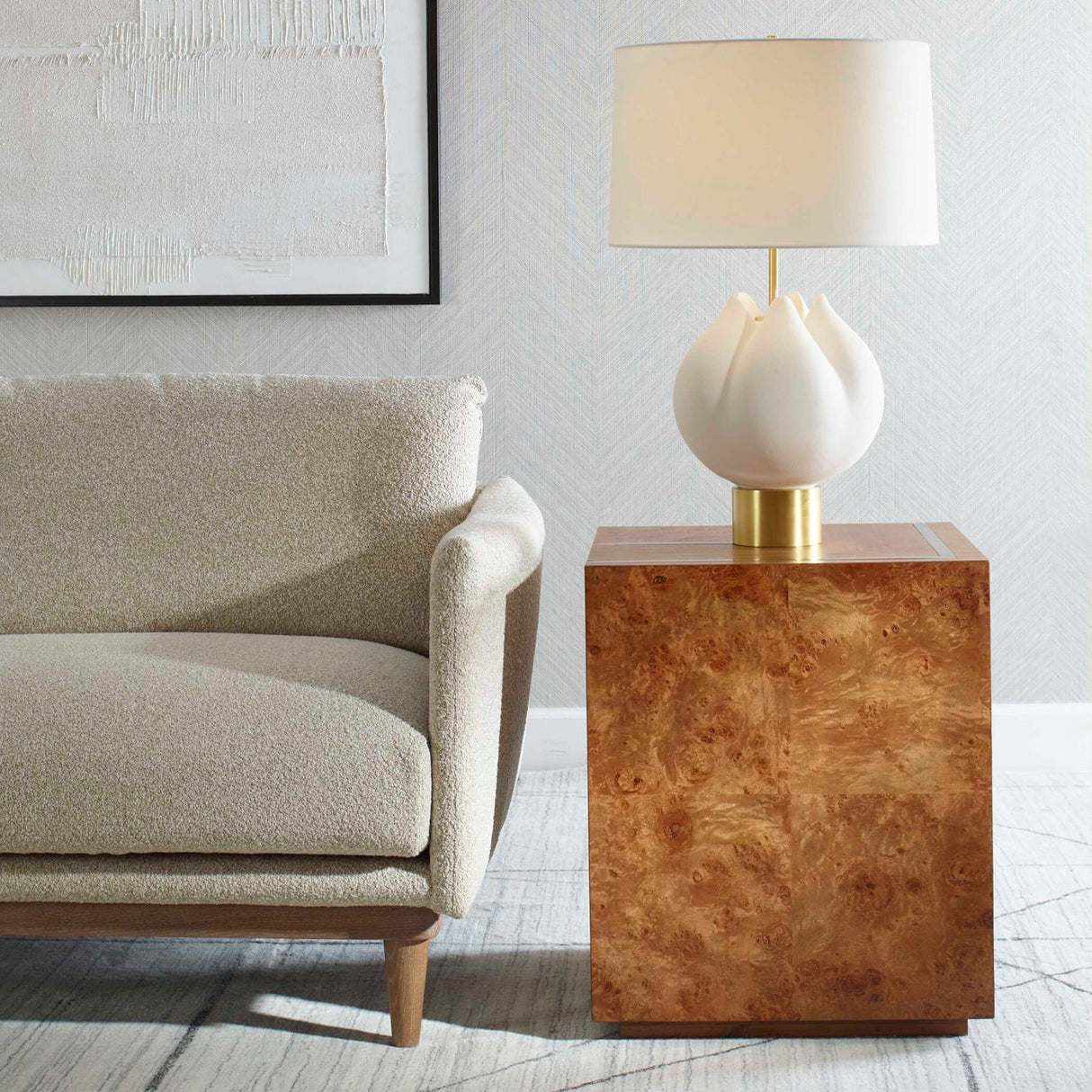 Modern European furniture - Square Wooden Side Table - www.oroa.com