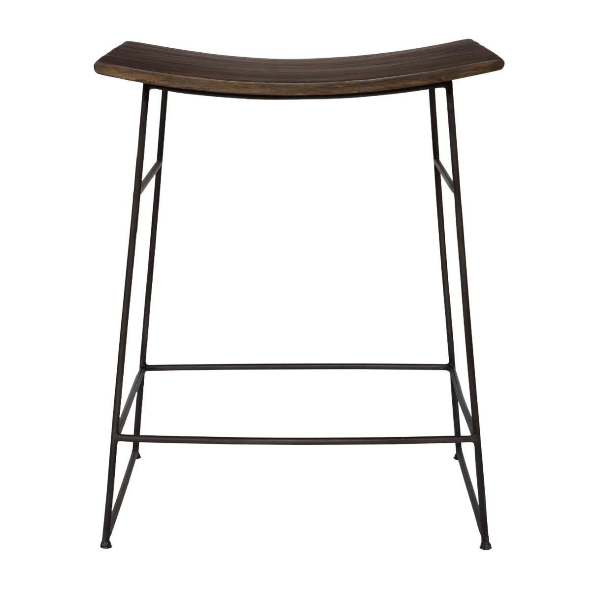Solid Mango Scooped Counter Stool by Uttermost Thura