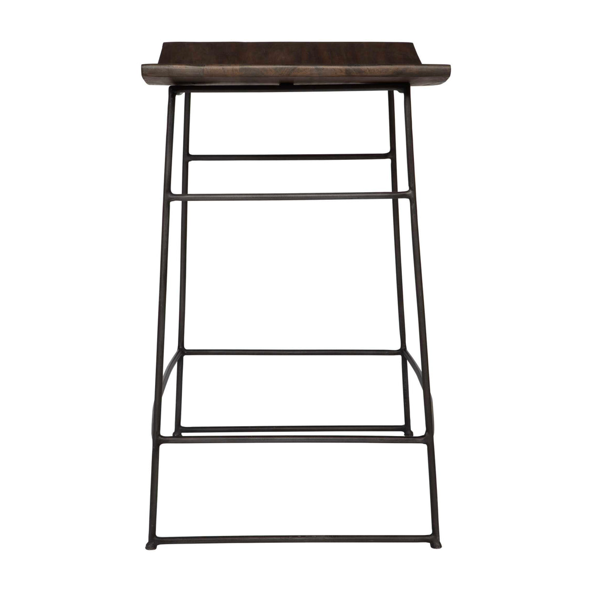 Solid Mango Scooped Counter Stool | Oroa.com